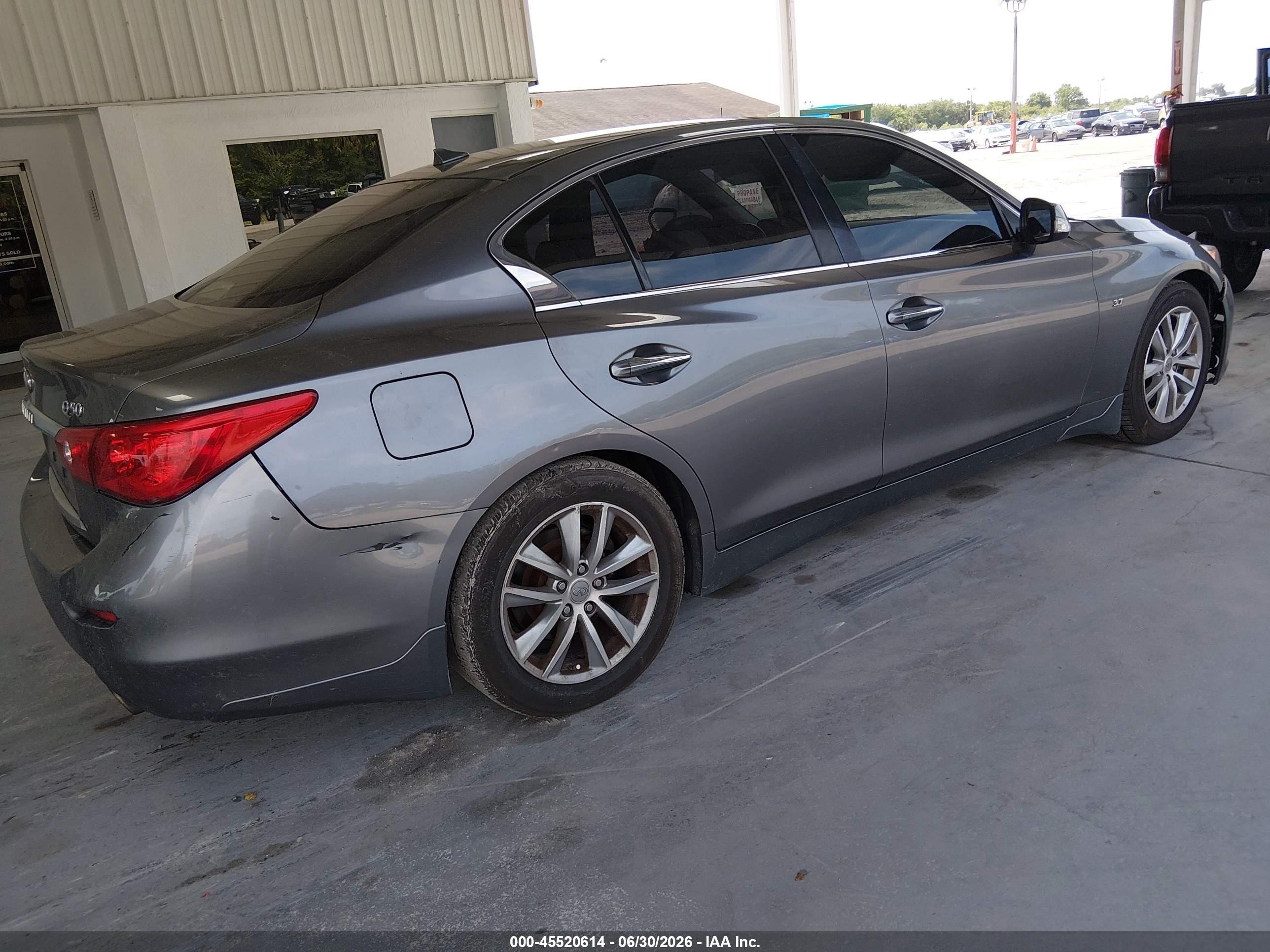 2014 Infiniti Q50 Premium Gray vin: JN1BV7AP1EM677415