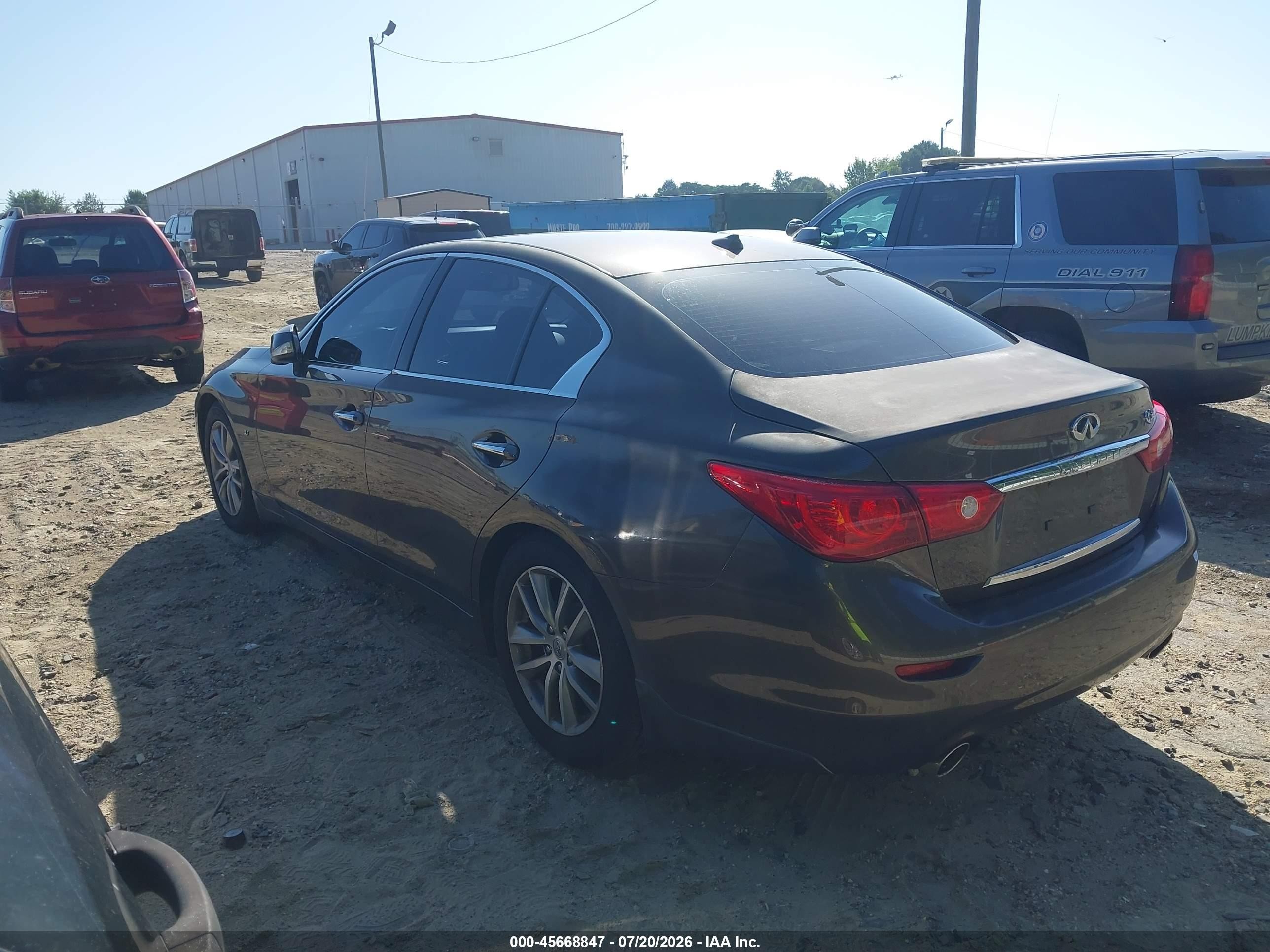 2014 Infiniti Q50 Premium Gray vin: JN1BV7AP1EM680623