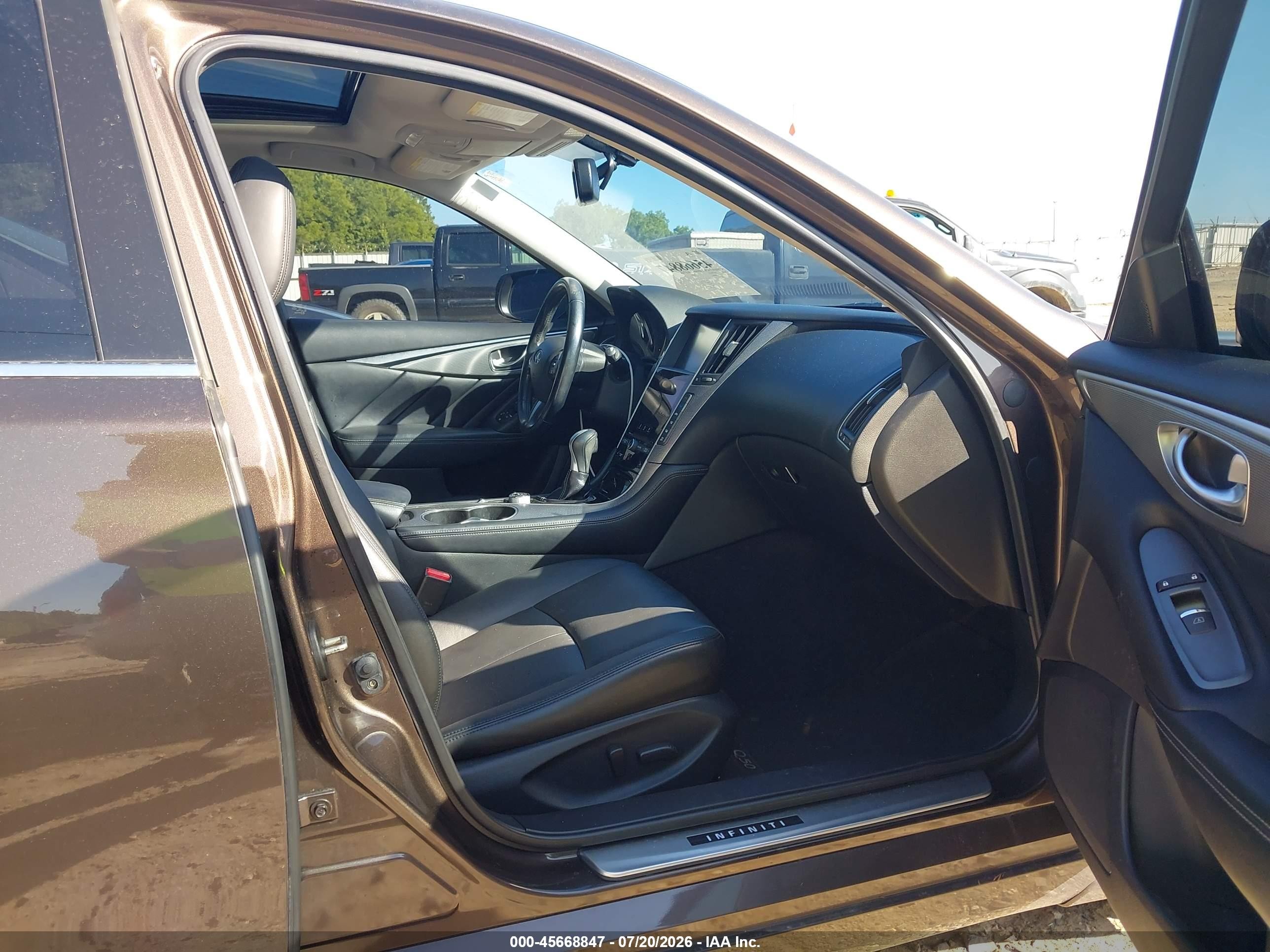 2014 Infiniti Q50 Premium Gray vin: JN1BV7AP1EM680623