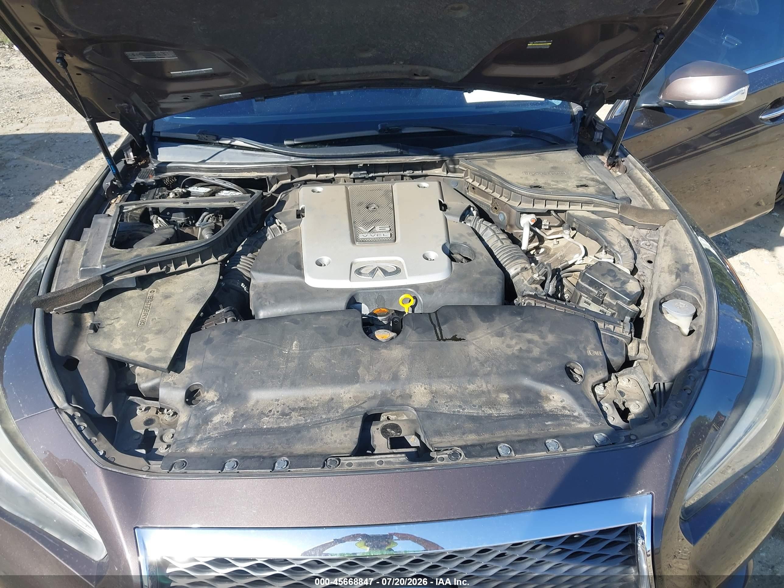 2014 Infiniti Q50 Premium Gray vin: JN1BV7AP1EM680623