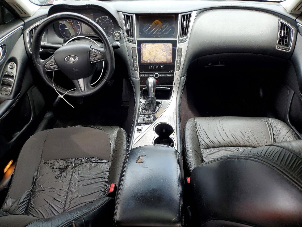 2014 Infiniti Q50 Base Black vin: JN1BV7AP1EM682467