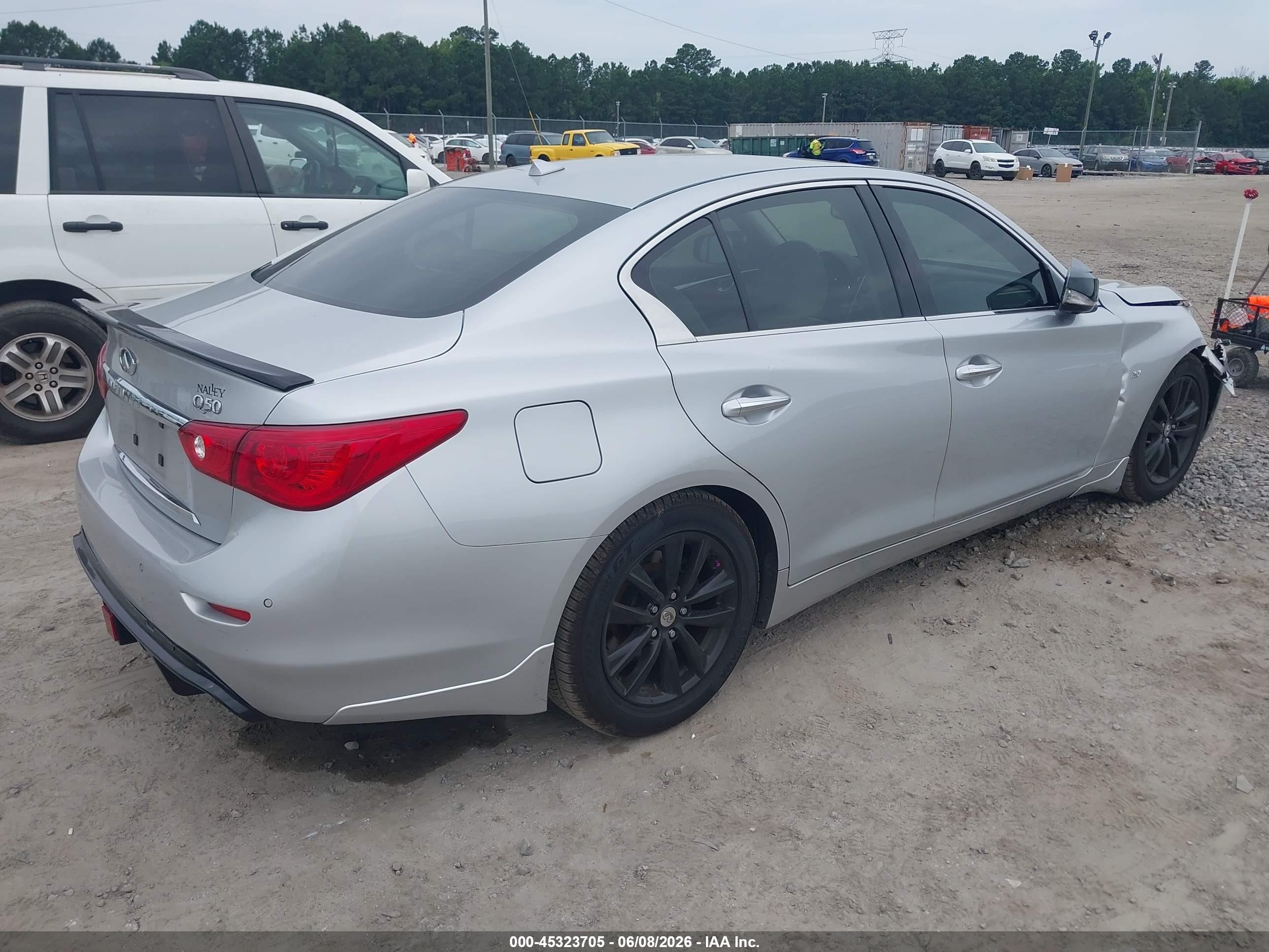 2014 Infiniti Q50 Premium Silver vin: JN1BV7AP1EM685269