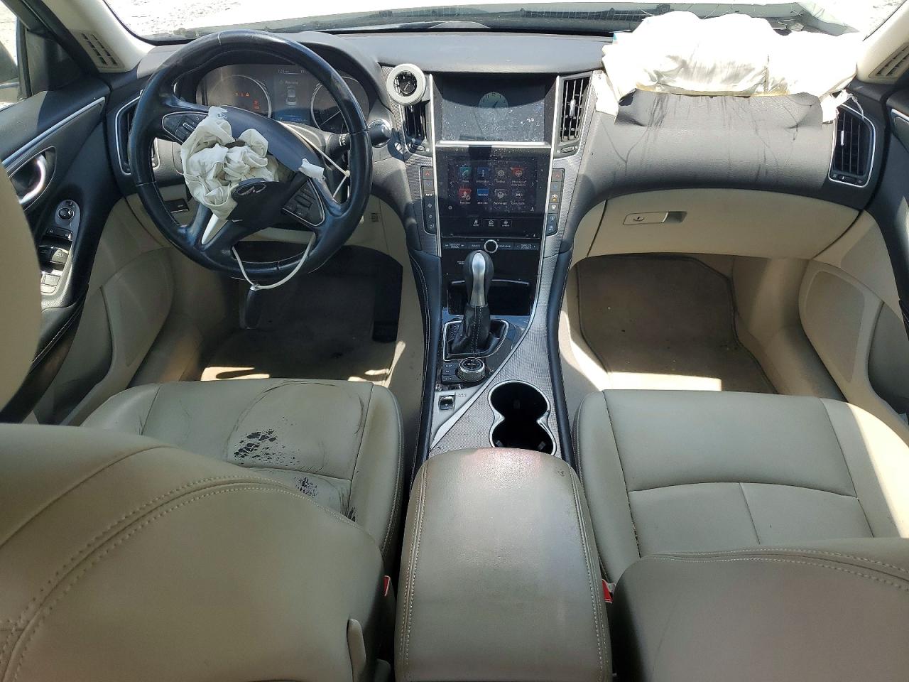 2014 Infiniti Q50 Base White vin: JN1BV7AP1EM688009