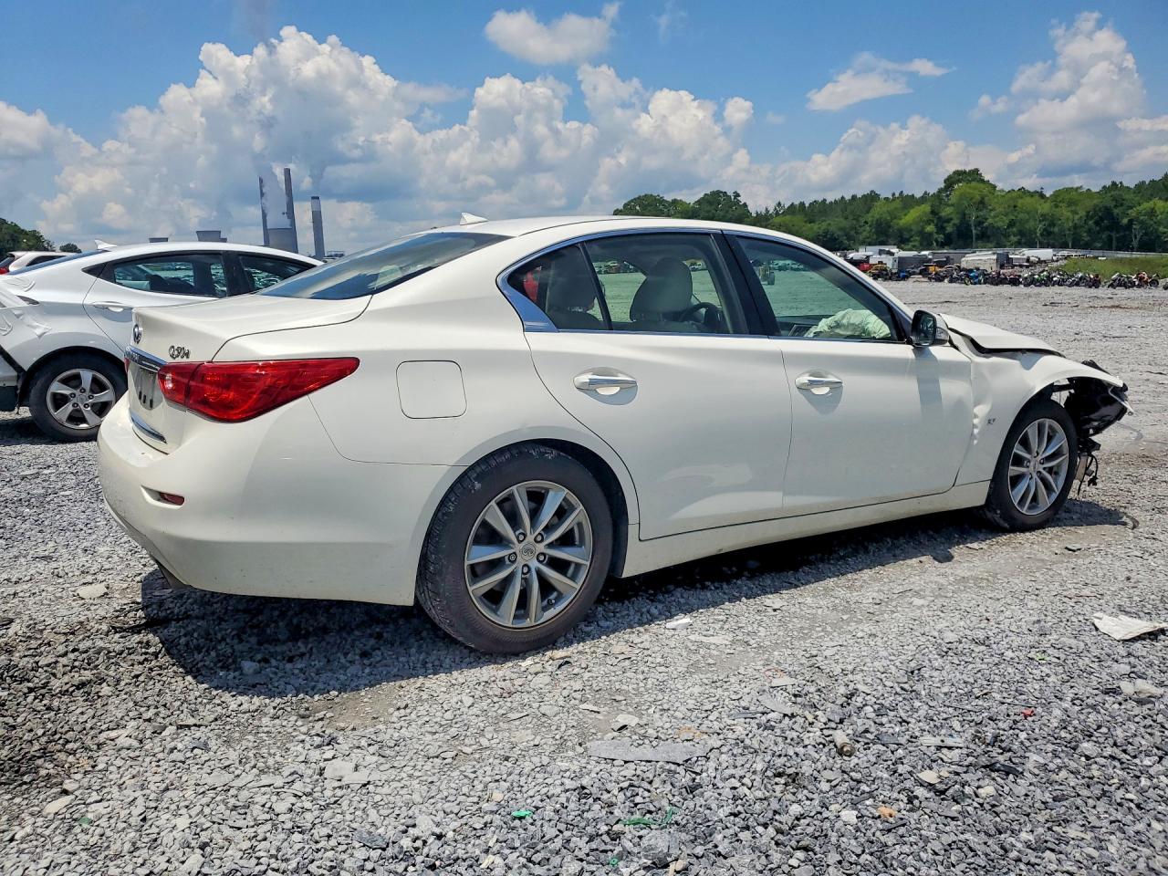 2014 Infiniti Q50 Base White vin: JN1BV7AP1EM688009