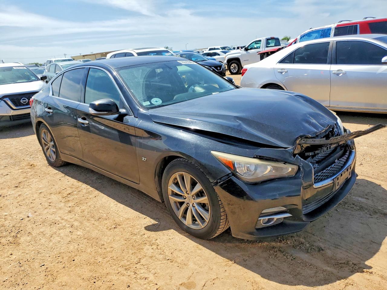 2014 Infiniti Q50 Black vin: JN1BV7AP1EM691203