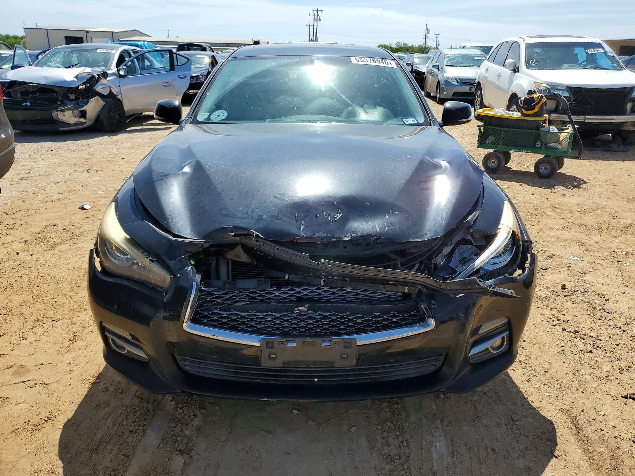 2014 Infiniti Q50 Black vin: JN1BV7AP1EM691203