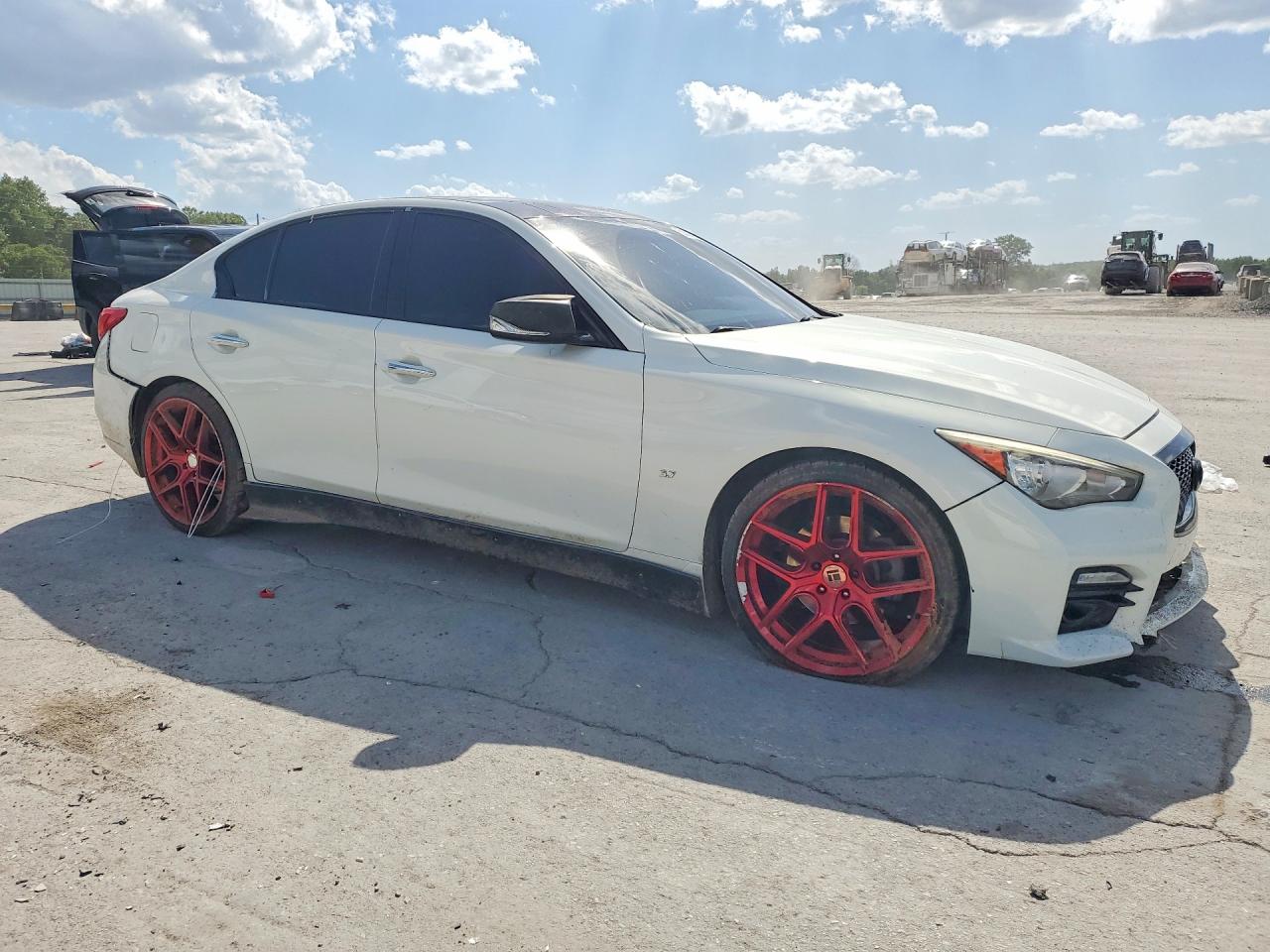 2014 Infiniti Q50 Base Белый vin: JN1BV7AP1EM692707