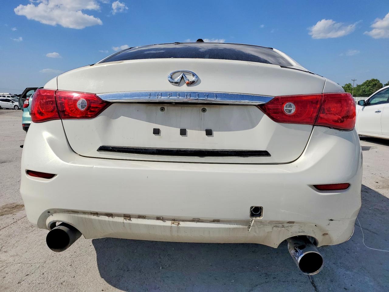 2014 Infiniti Q50 Base Белый vin: JN1BV7AP1EM692707