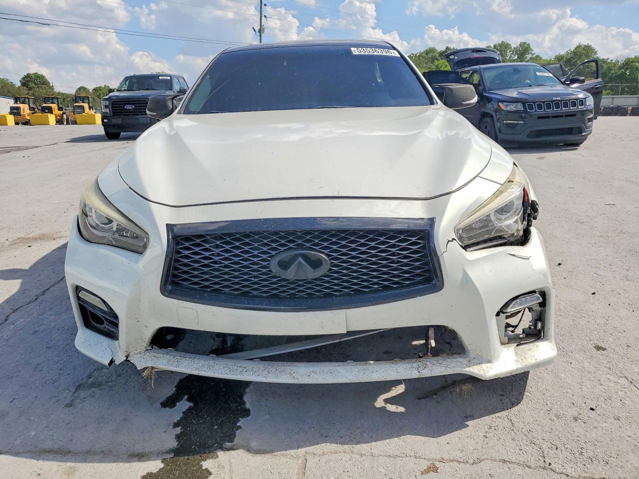 2014 Infiniti Q50 Base Белый vin: JN1BV7AP1EM692707
