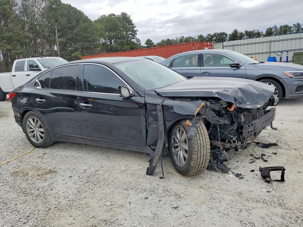 2015 Infiniti Q50 Base Black vin: JN1BV7AP1FM331804