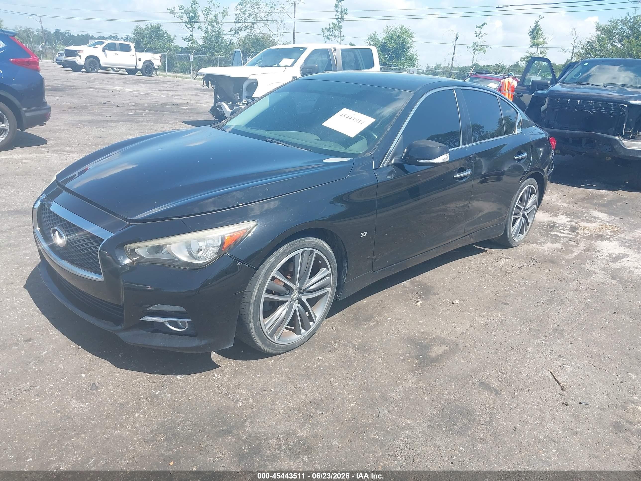 2015 Infiniti Q50 Premium/sport Black vin: JN1BV7AP1FM336498
