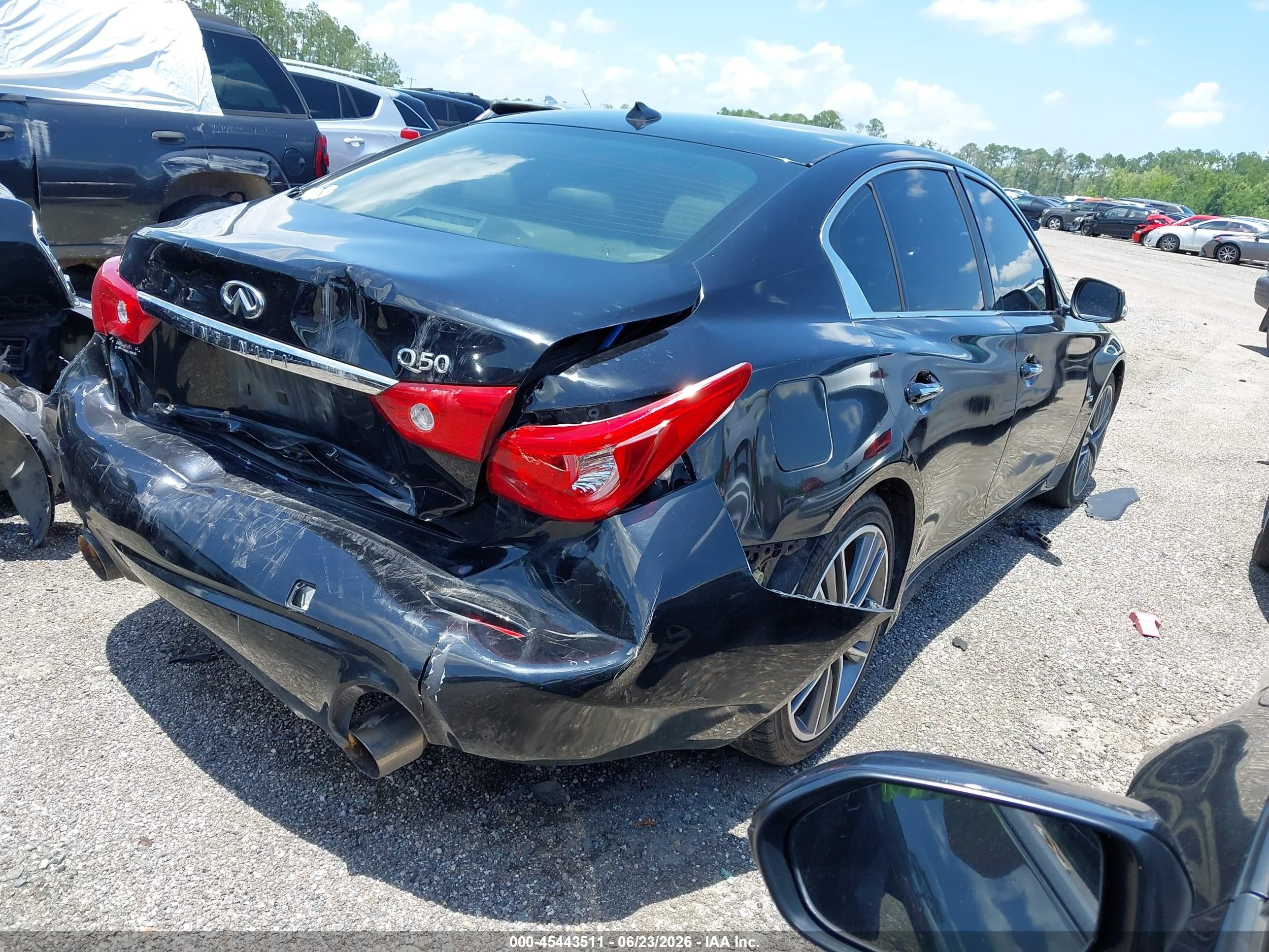 2015 Infiniti Q50 Premium/sport Black vin: JN1BV7AP1FM336498