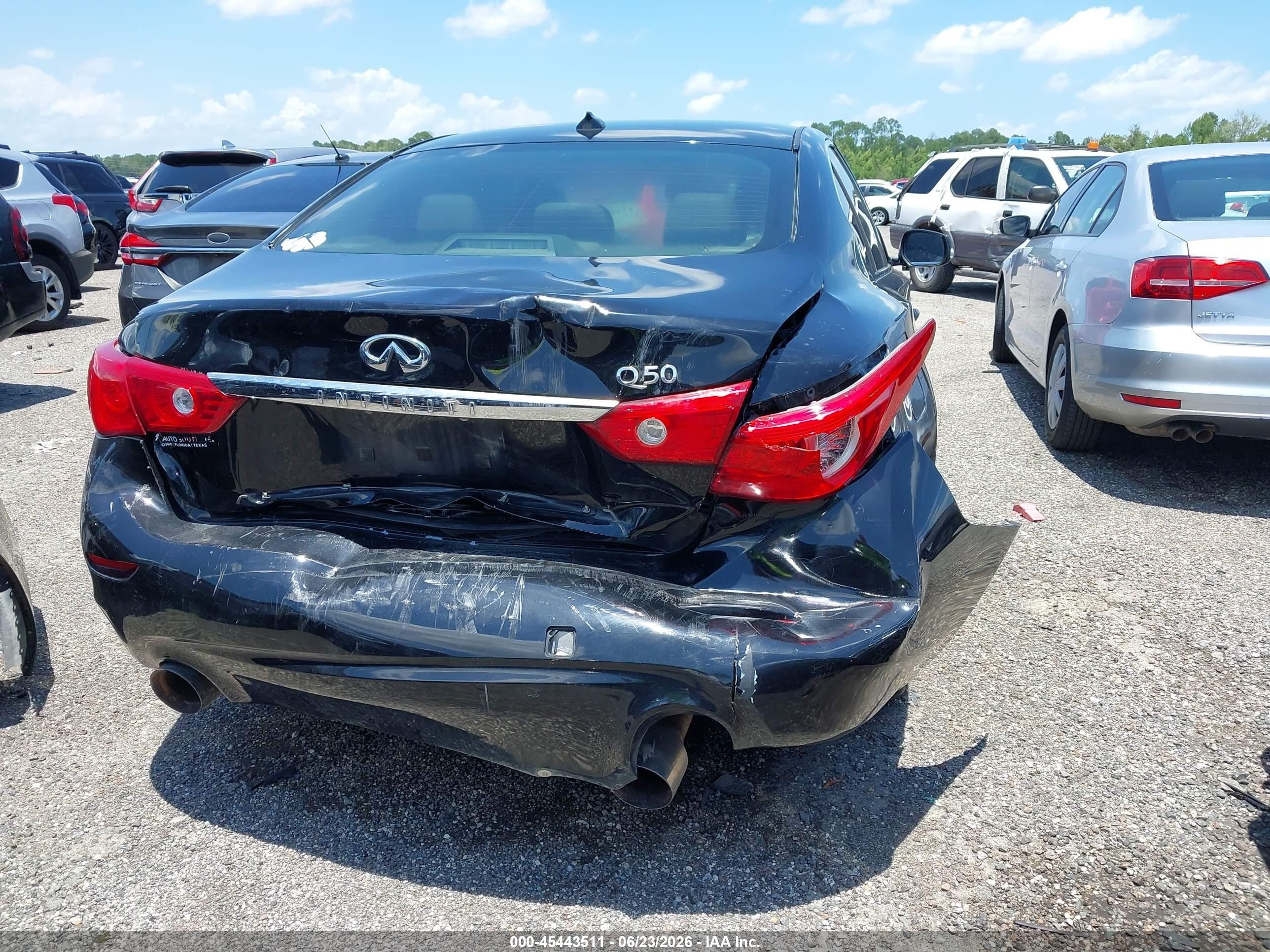 2015 Infiniti Q50 Premium/sport Black vin: JN1BV7AP1FM336498