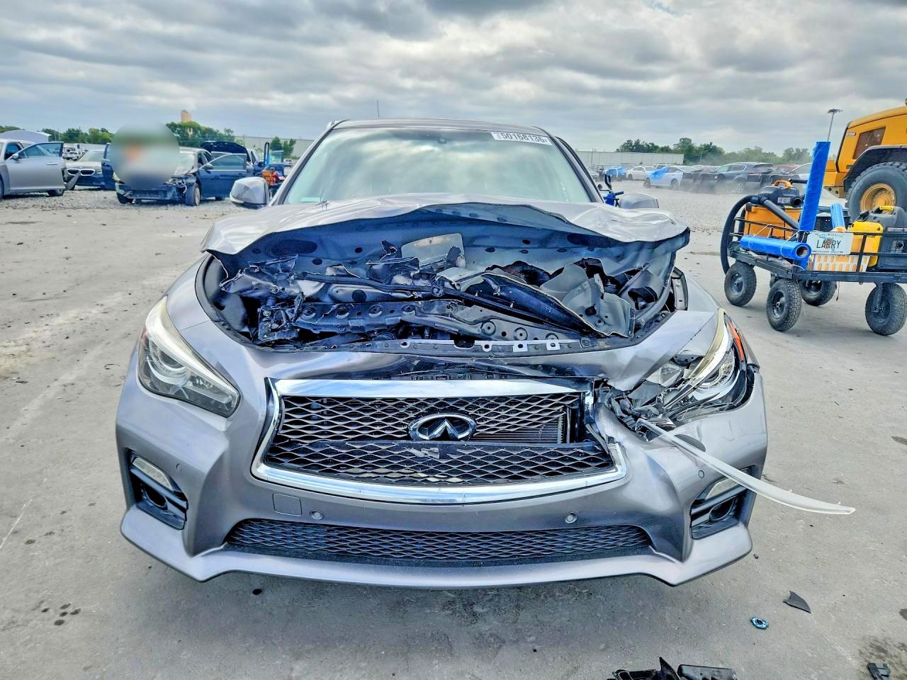 2015 Infiniti Q50 Sport Gray vin: JN1BV7AP1FM336582