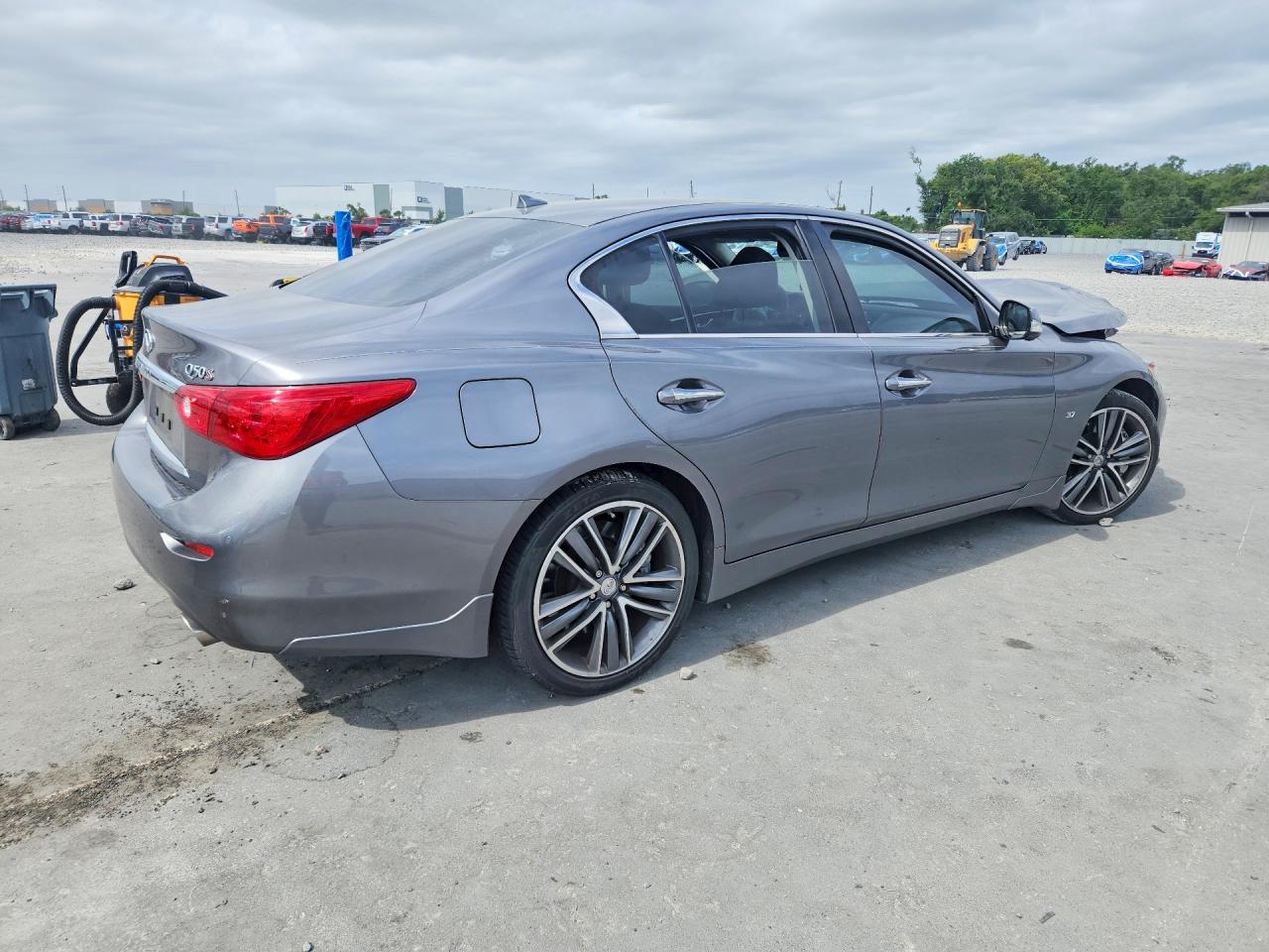 2015 Infiniti Q50 Sport Gray vin: JN1BV7AP1FM336582