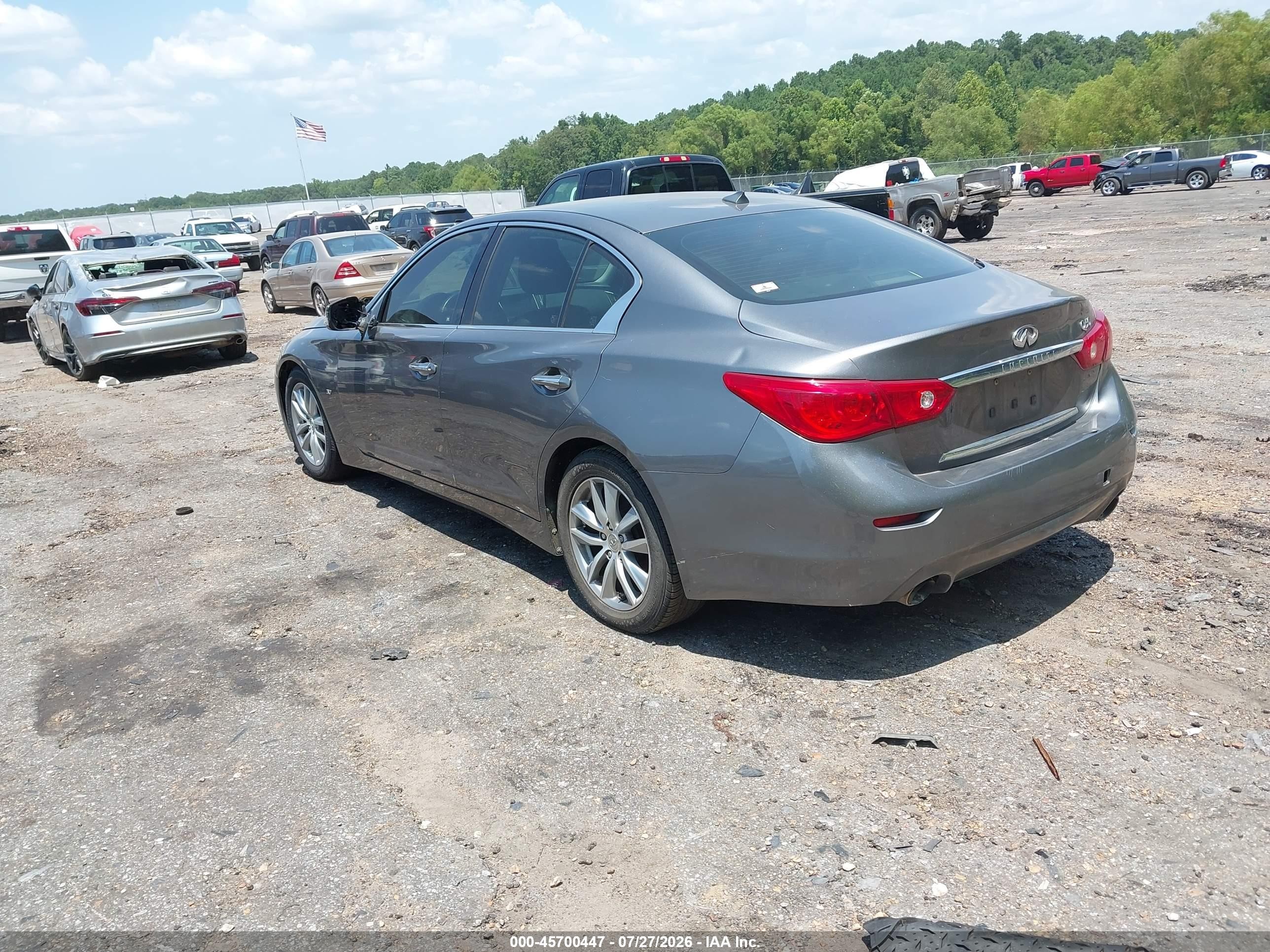 2015 Infiniti Q50 Premium Gray vin: JN1BV7AP1FM339109