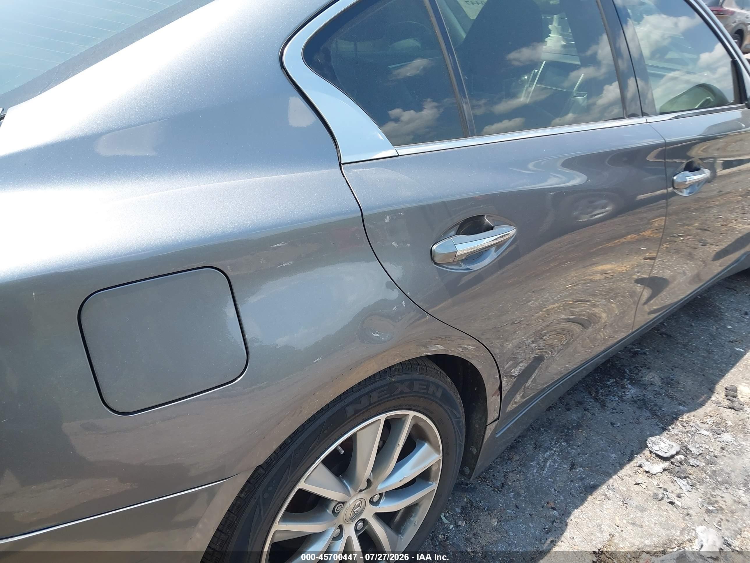 2015 Infiniti Q50 Premium Gray vin: JN1BV7AP1FM339109
