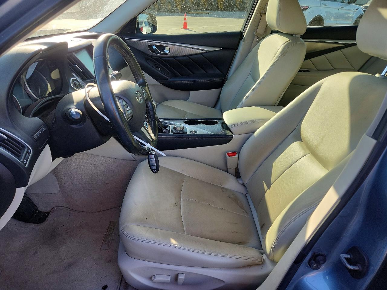 2015 Infiniti Q50 Premium Blue vin: JN1BV7AP1FM348702
