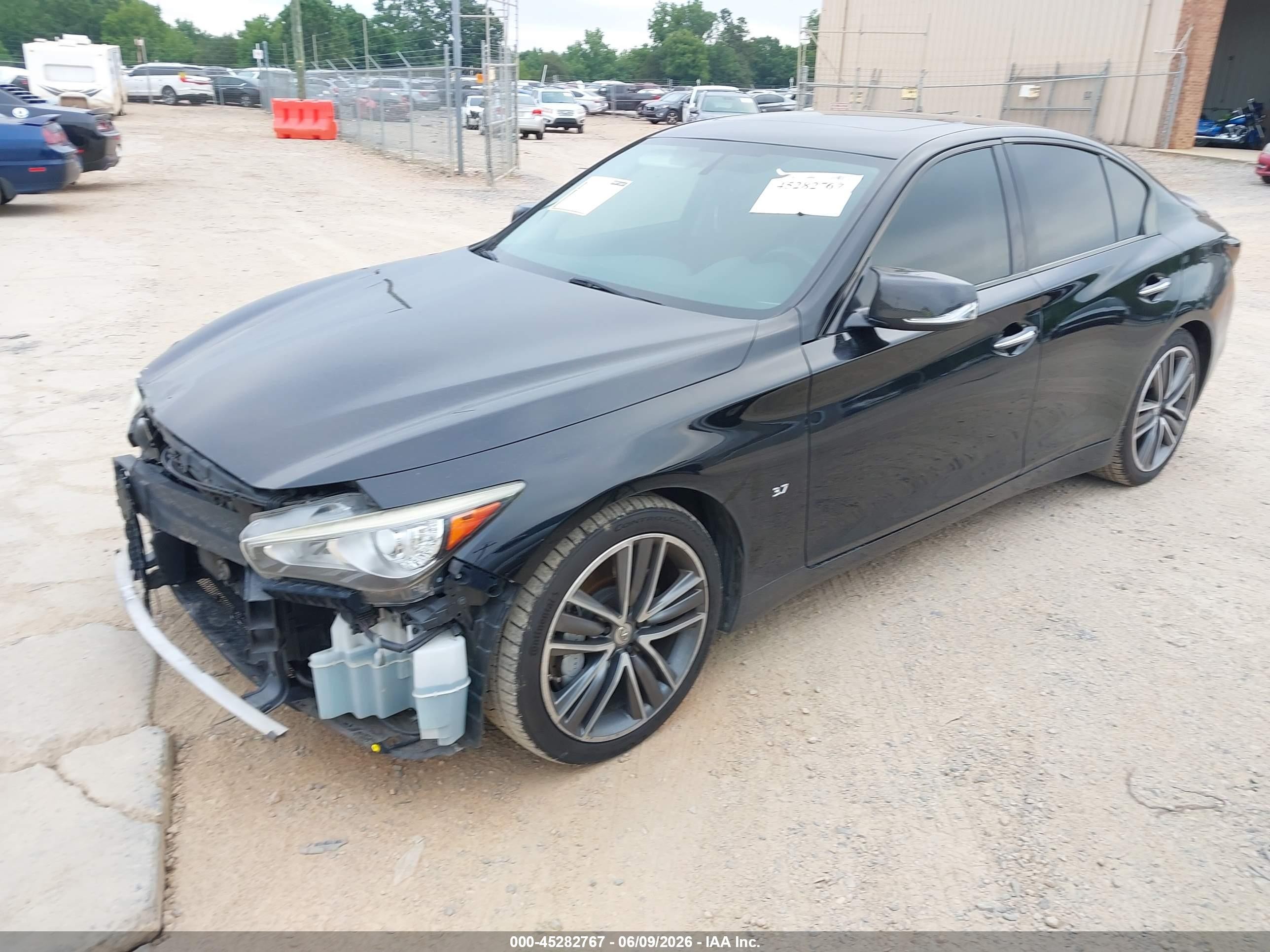 2015 Infiniti Q50 Sport Black vin: JN1BV7AP1FM348957