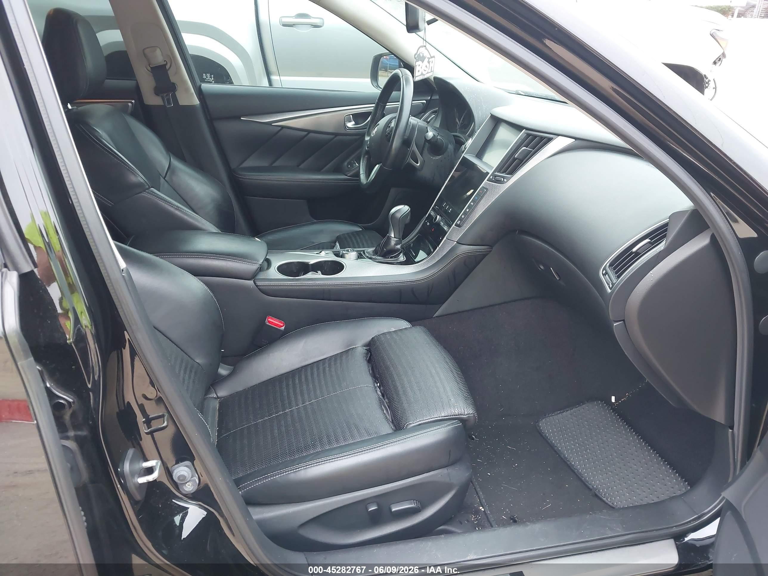 2015 Infiniti Q50 Sport Black vin: JN1BV7AP1FM348957