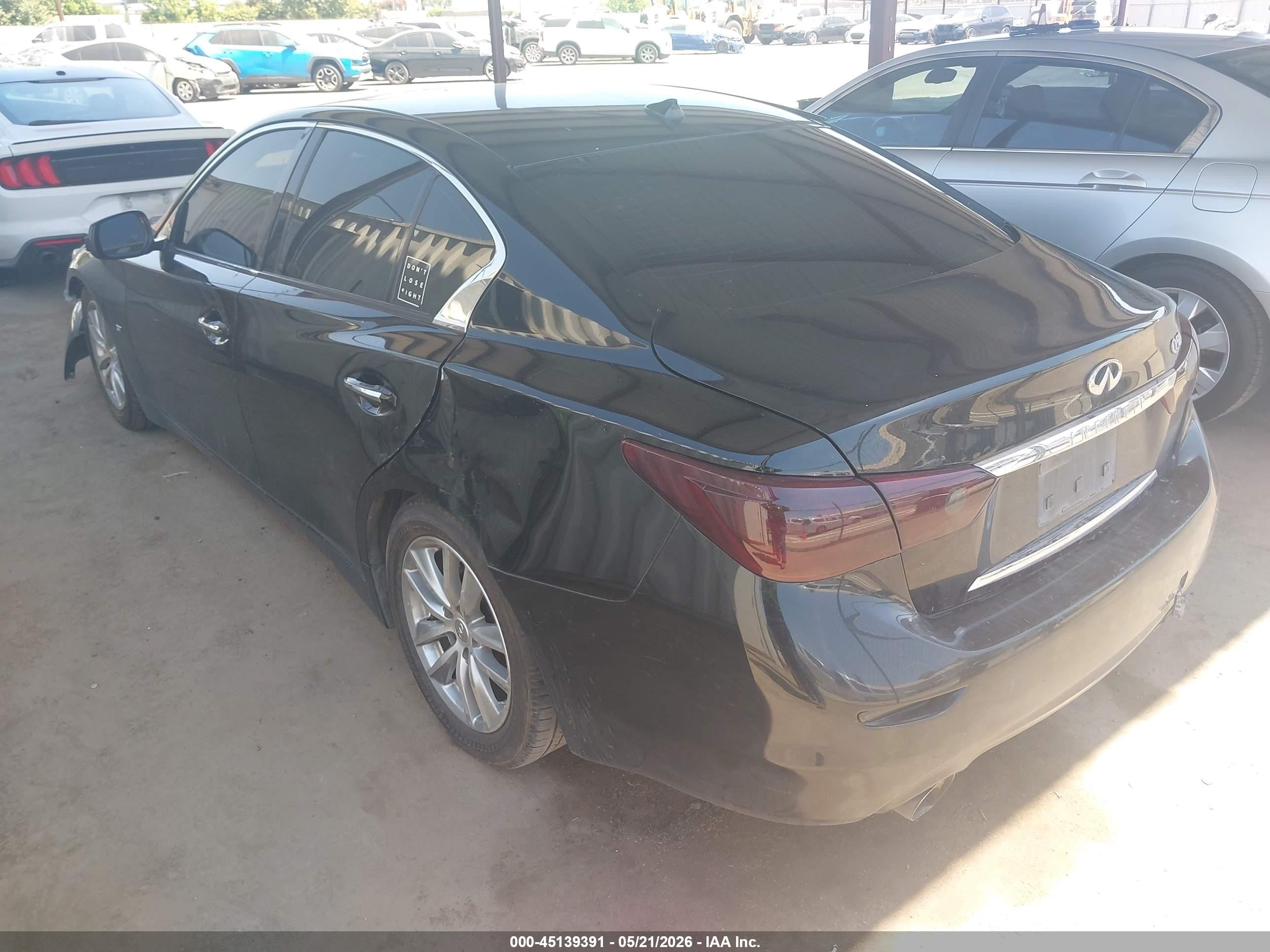 2015 Infiniti Q50 Premium Black vin: JN1BV7AP1FM350899