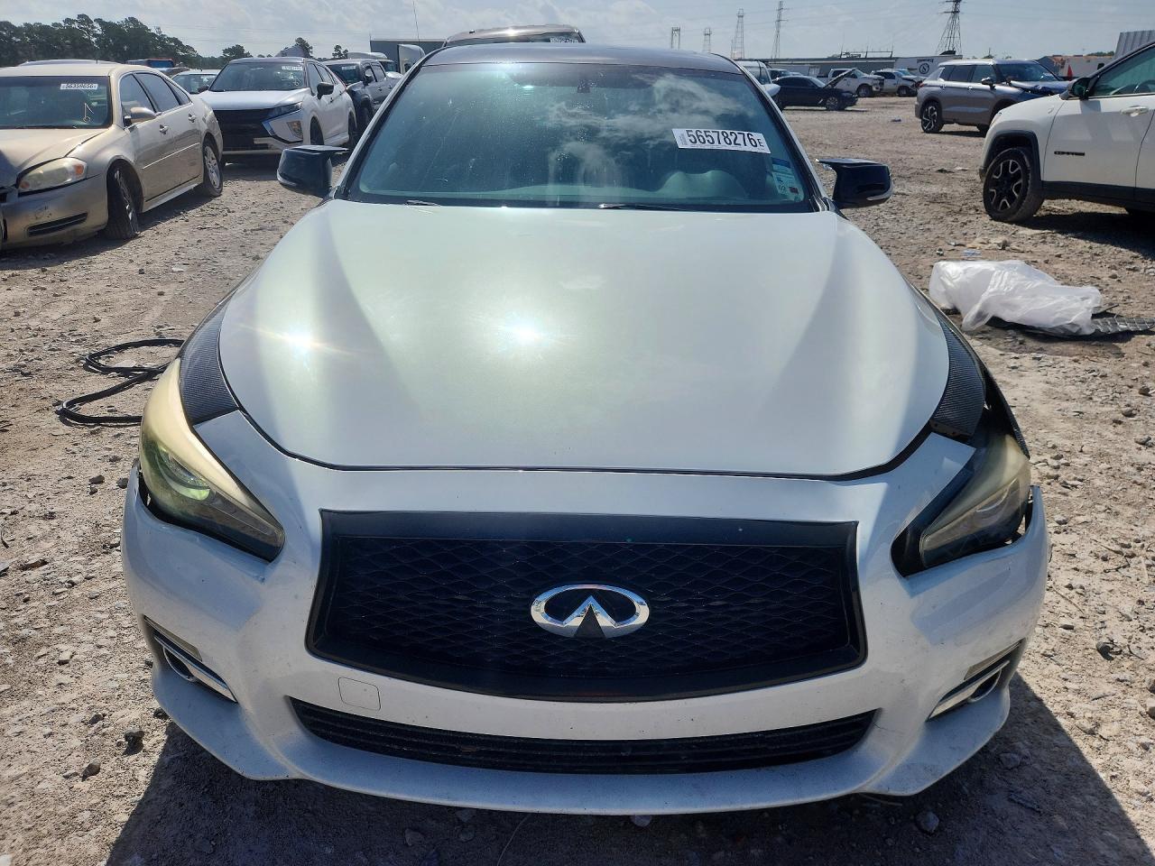2015 Infiniti Q50 Base White vin: JN1BV7AP1FM355519