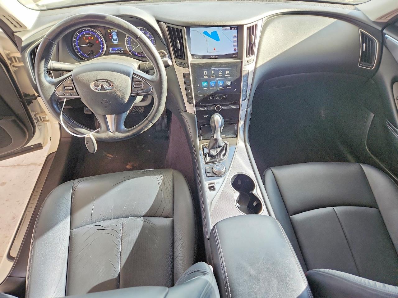 2015 Infiniti Q50 Base White vin: JN1BV7AP1FM356329