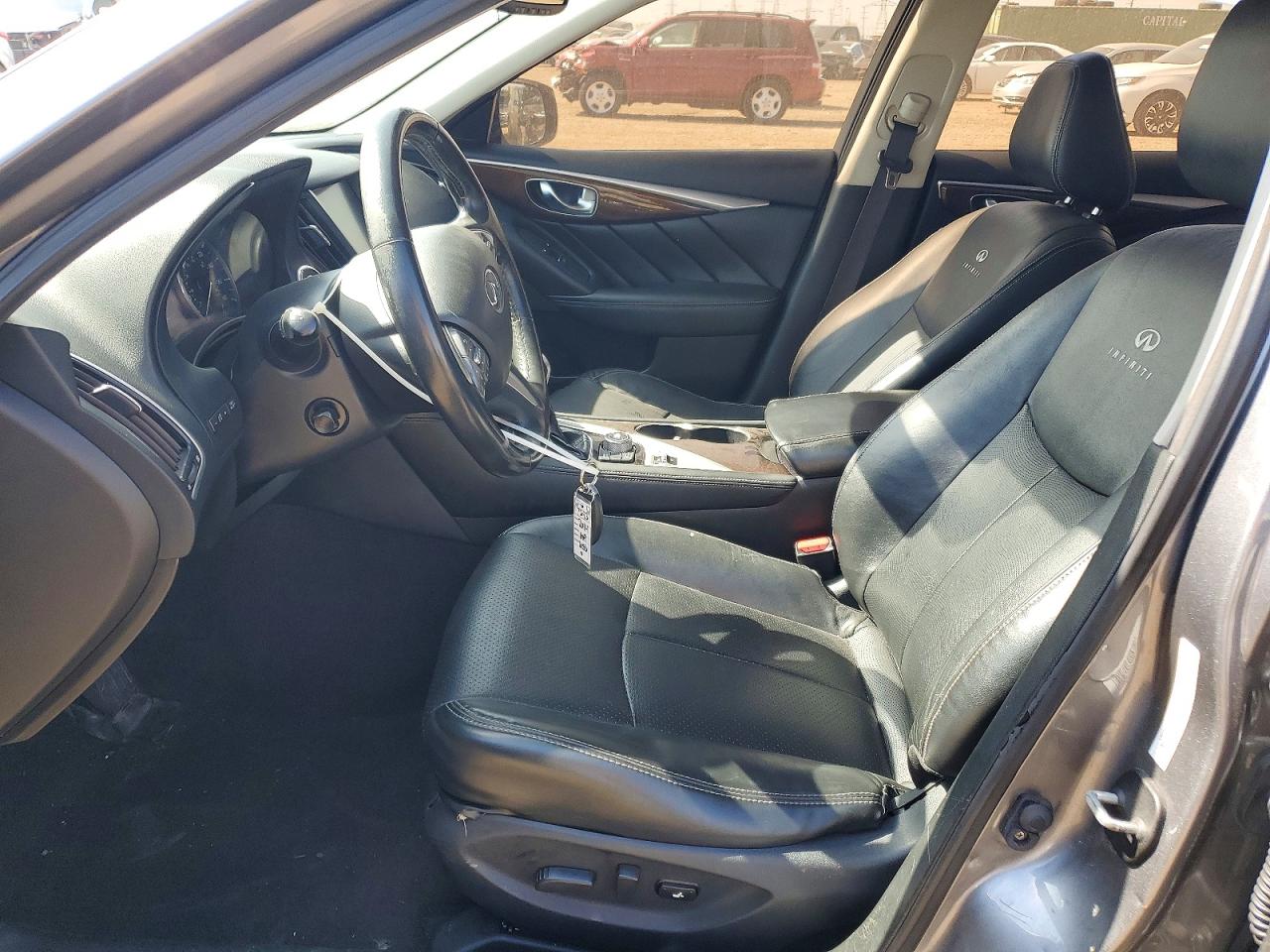 2014 Infiniti Q50 Base Gray vin: JN1BV7AP2EM670196