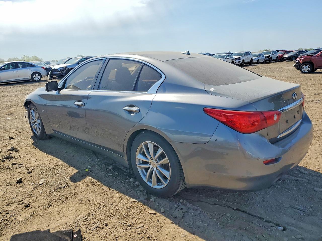 2014 Infiniti Q50 Base Gray vin: JN1BV7AP2EM670196