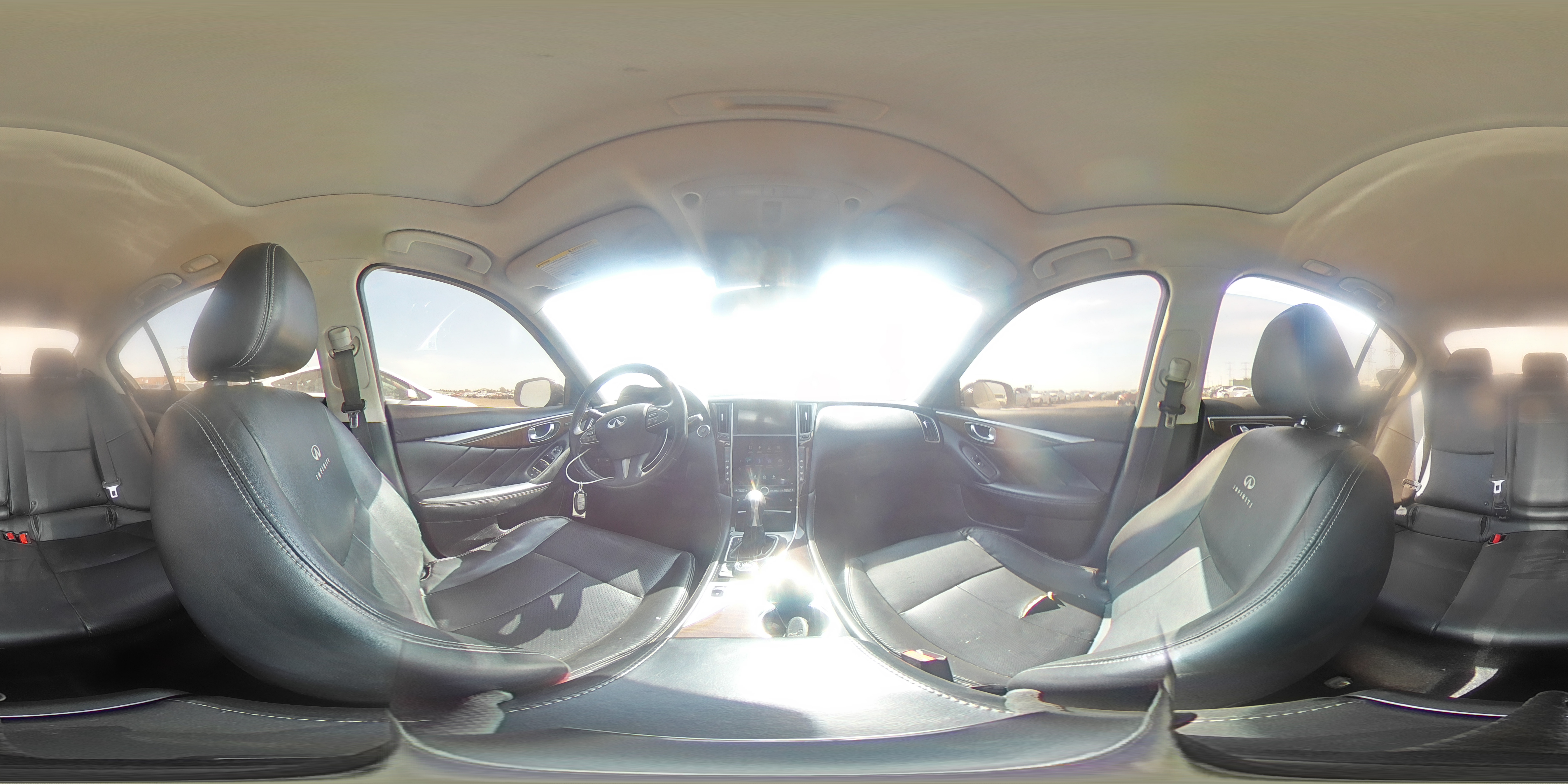 2014 Infiniti Q50 Base Gray vin: JN1BV7AP2EM670196