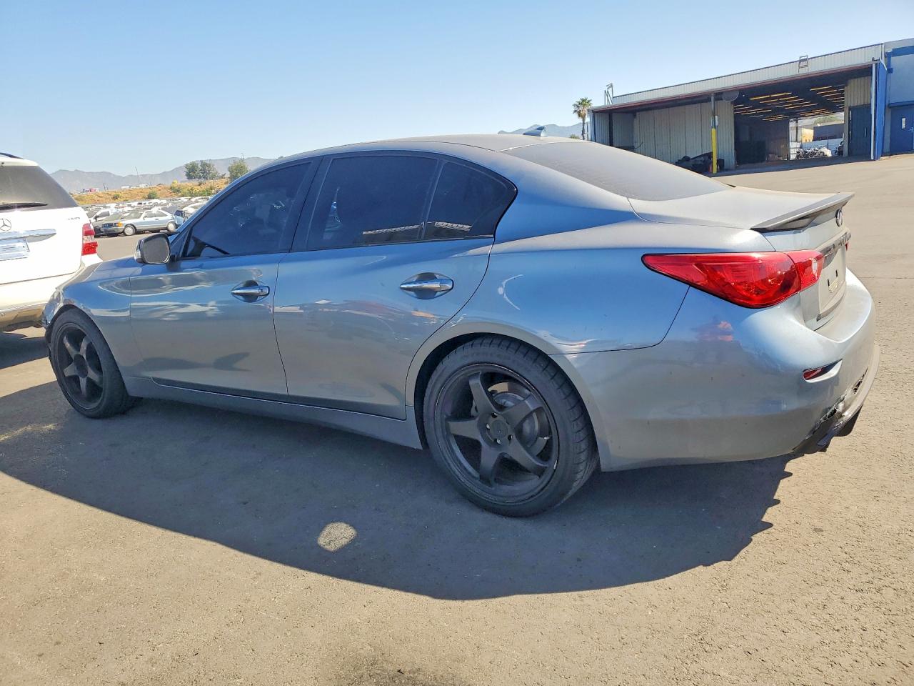 2014 Infiniti Q50 Base Gray vin: JN1BV7AP2EM671400