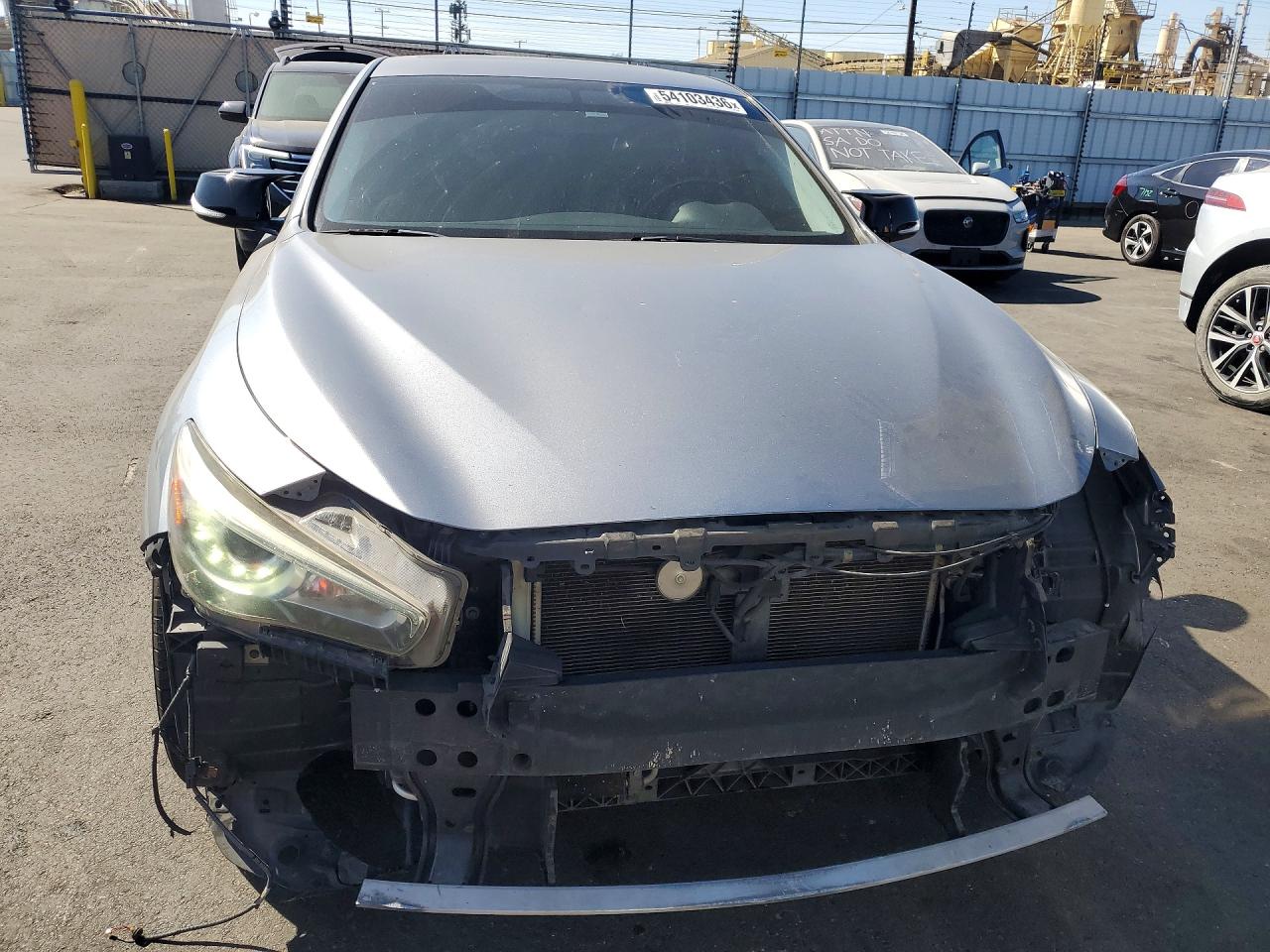 2014 Infiniti Q50 Base Gray vin: JN1BV7AP2EM671400