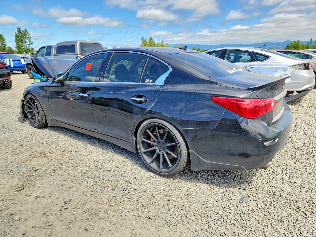 2014 Infiniti Q50 Base Black vin: JN1BV7AP2EM671526