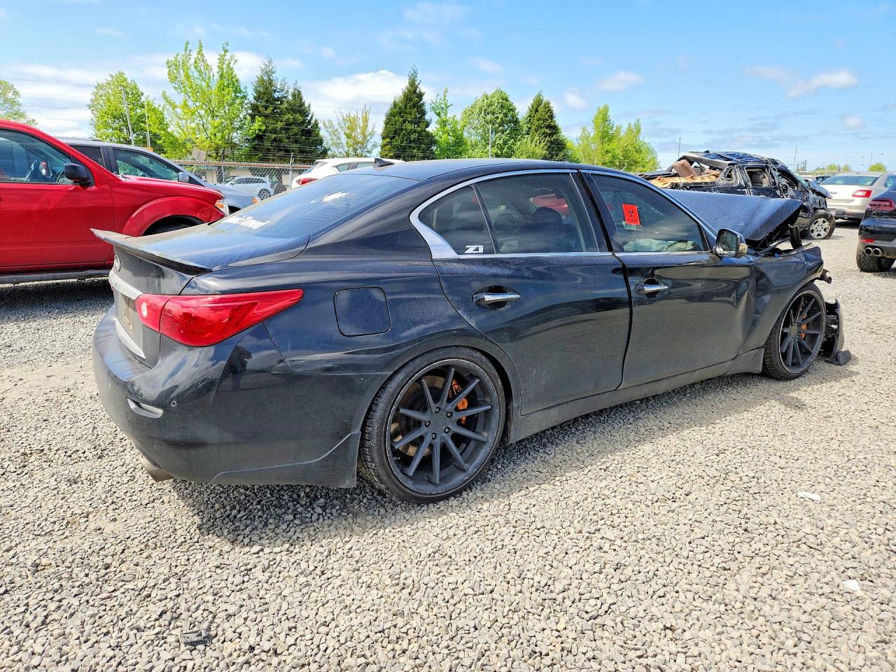 2014 Infiniti Q50 Base Black vin: JN1BV7AP2EM671526