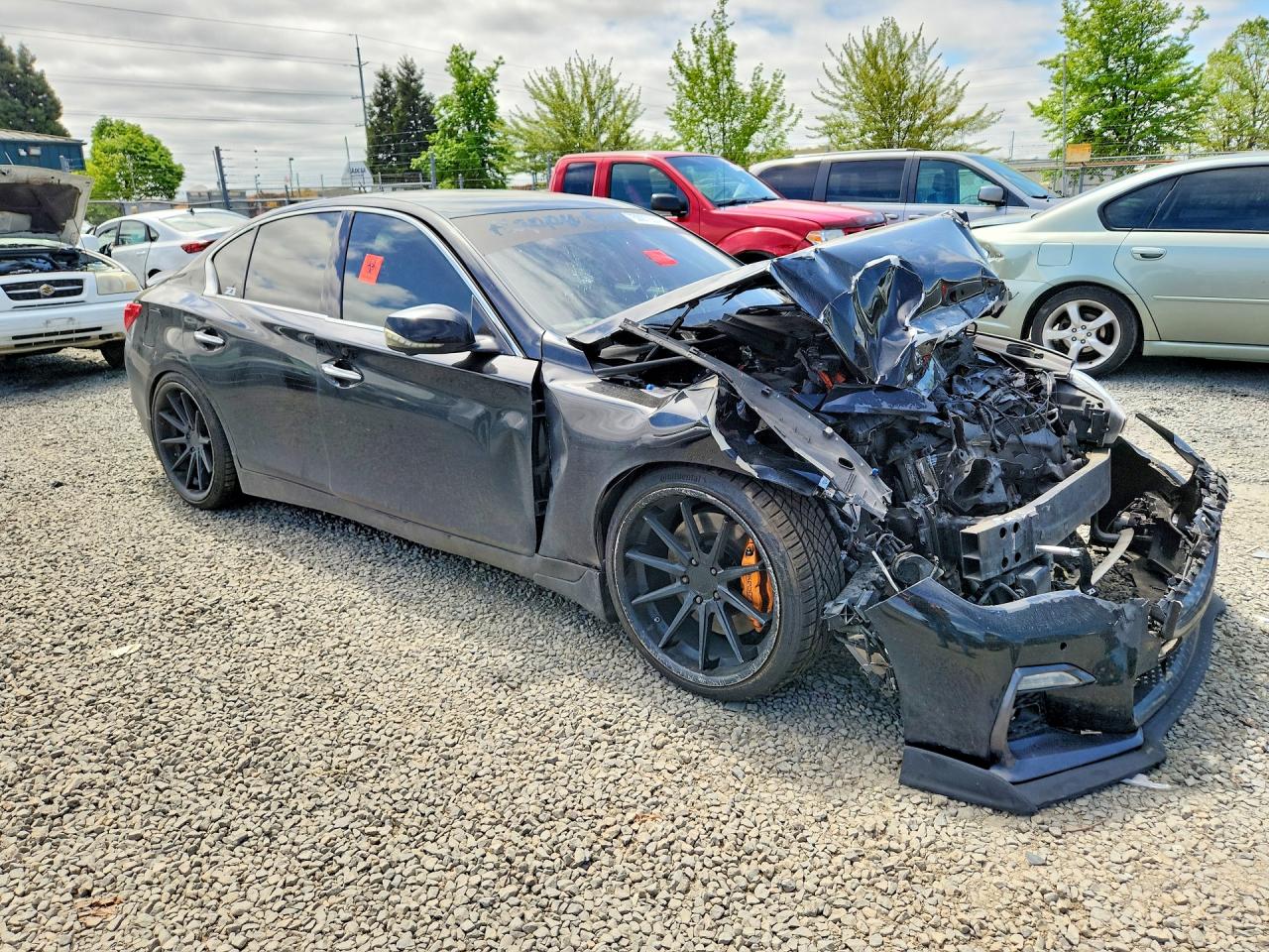 2014 Infiniti Q50 Base Black vin: JN1BV7AP2EM671526