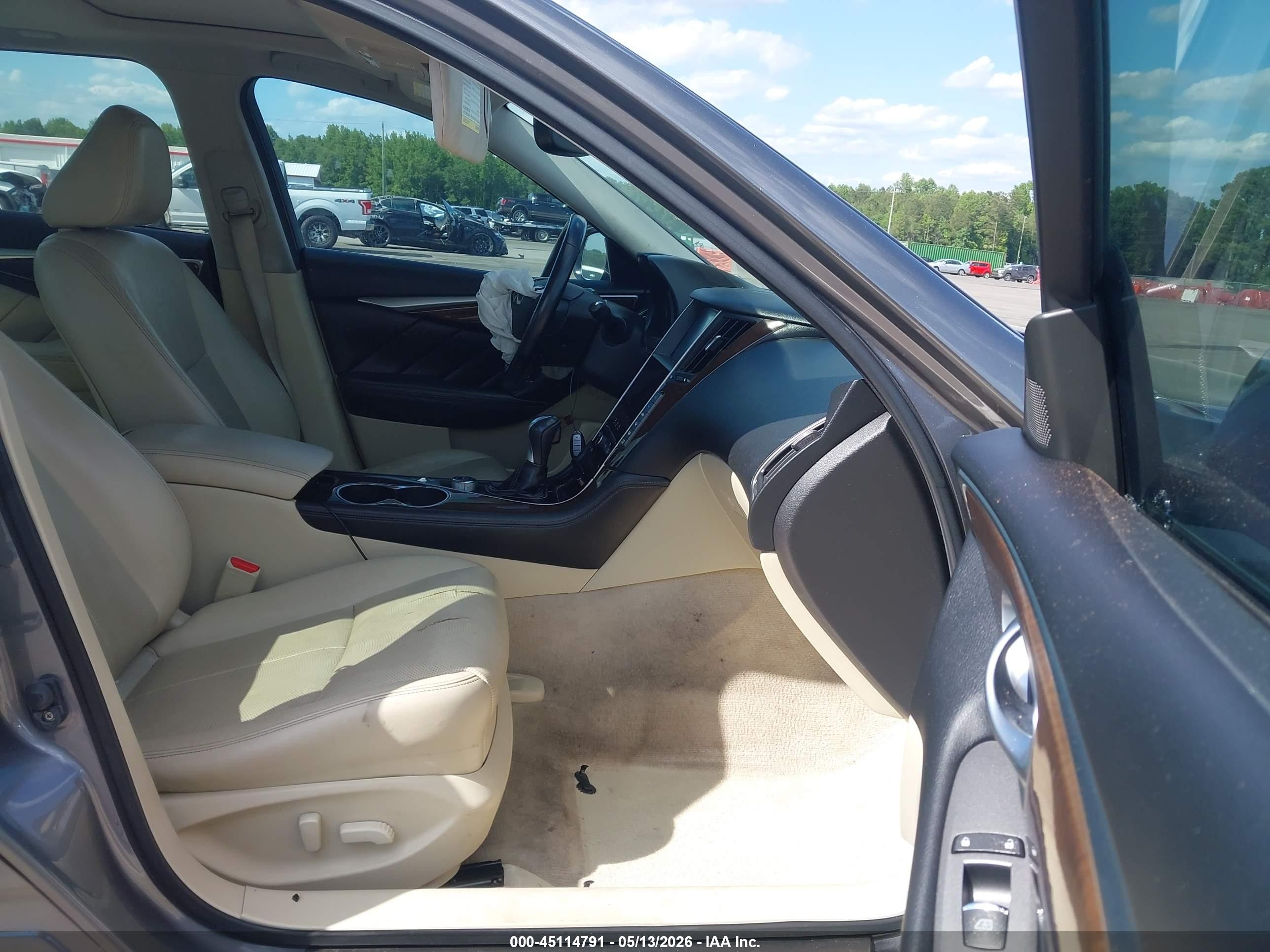 2014 Infiniti Q50 Premium Gray vin: JN1BV7AP2EM676726