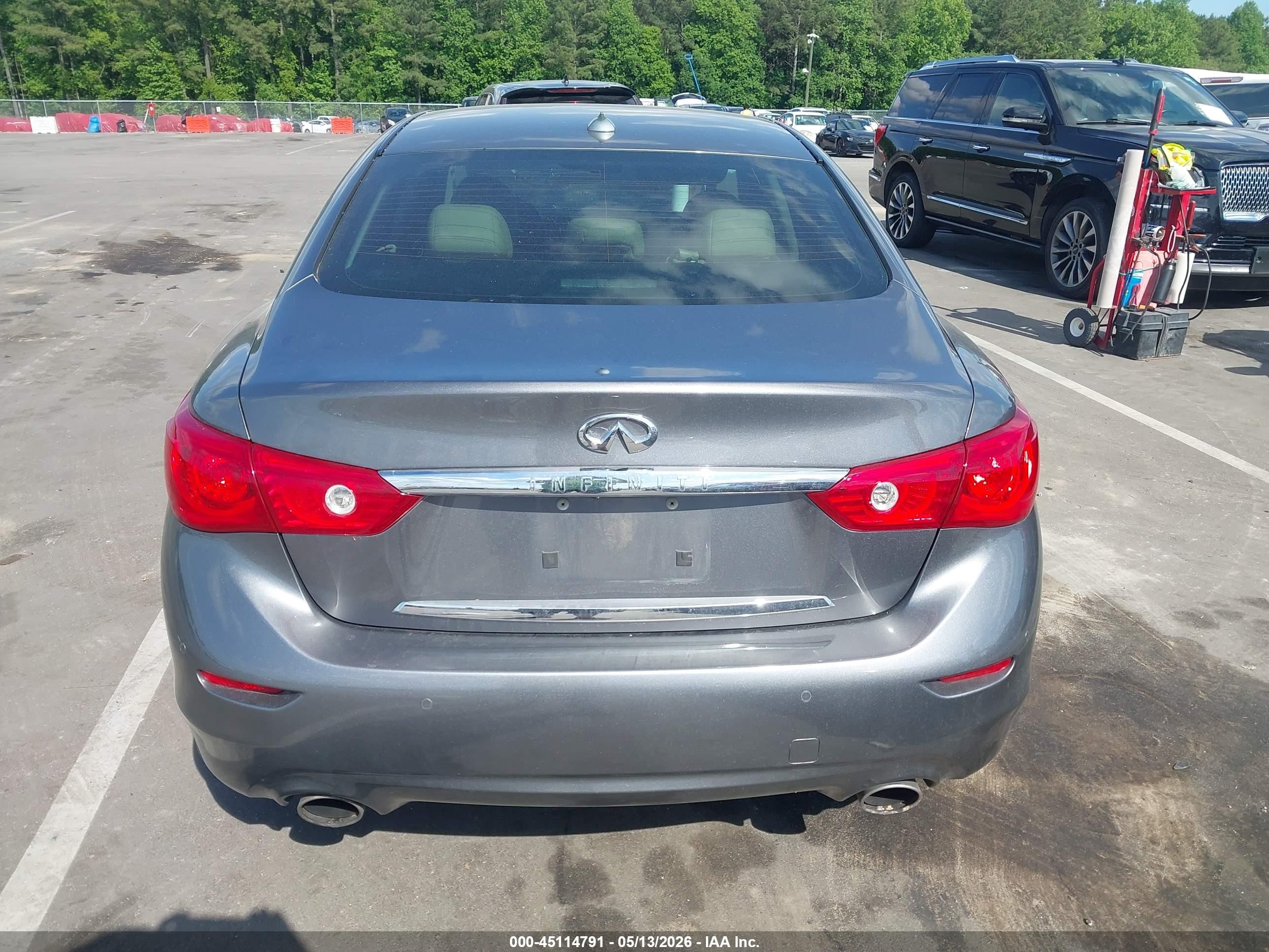 2014 Infiniti Q50 Premium Gray vin: JN1BV7AP2EM676726