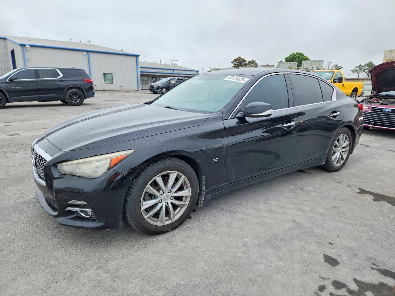 2014 Infiniti Q50 Premium Черный vin: JN1BV7AP2EM682672