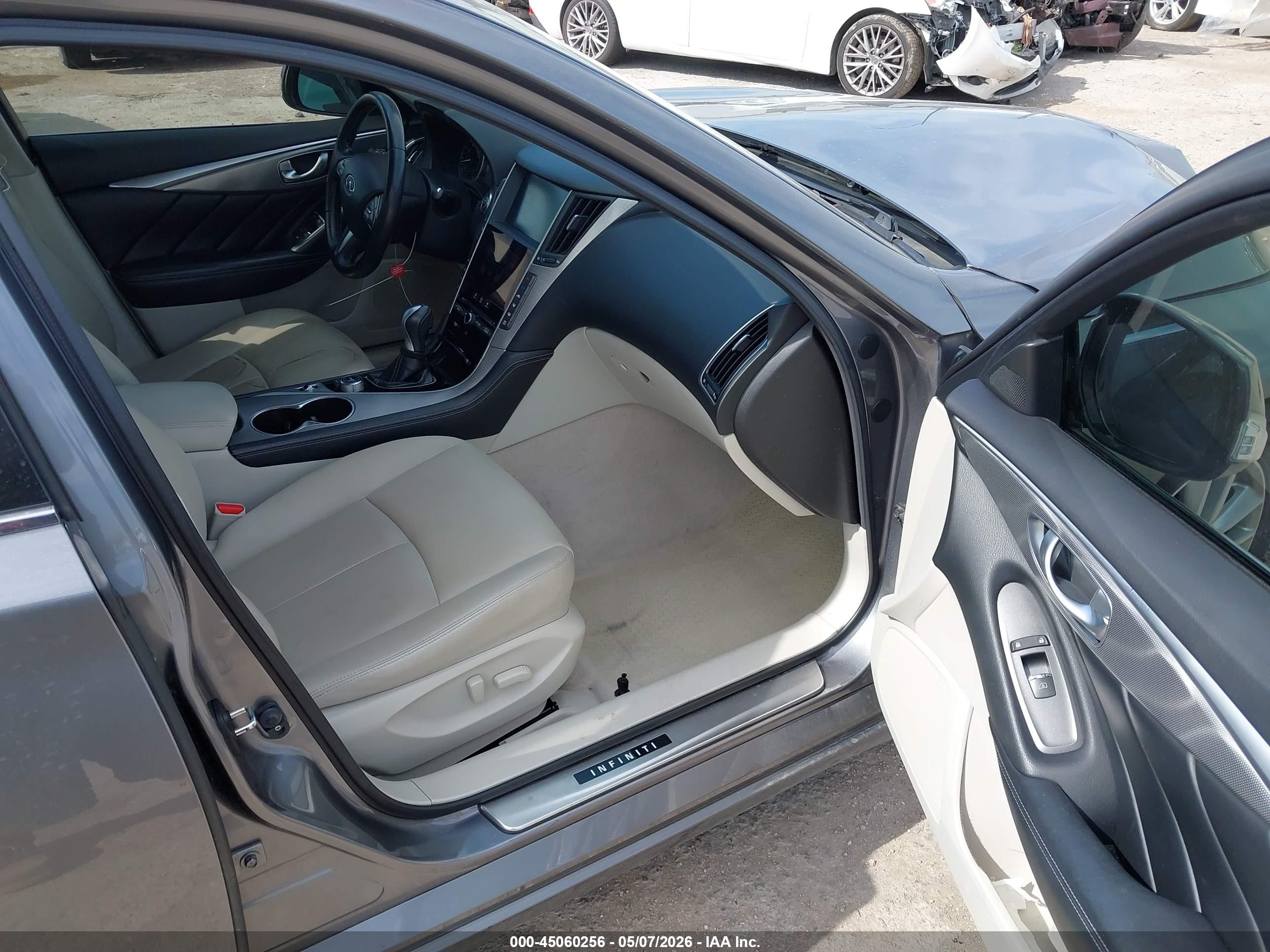 2014 Infiniti Q50 Gray vin: JN1BV7AP2EM683045