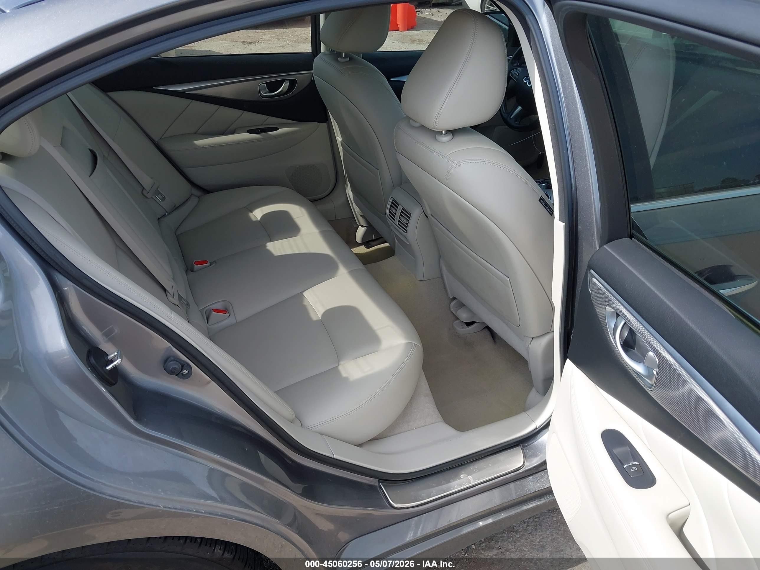 2014 Infiniti Q50 Gray vin: JN1BV7AP2EM683045