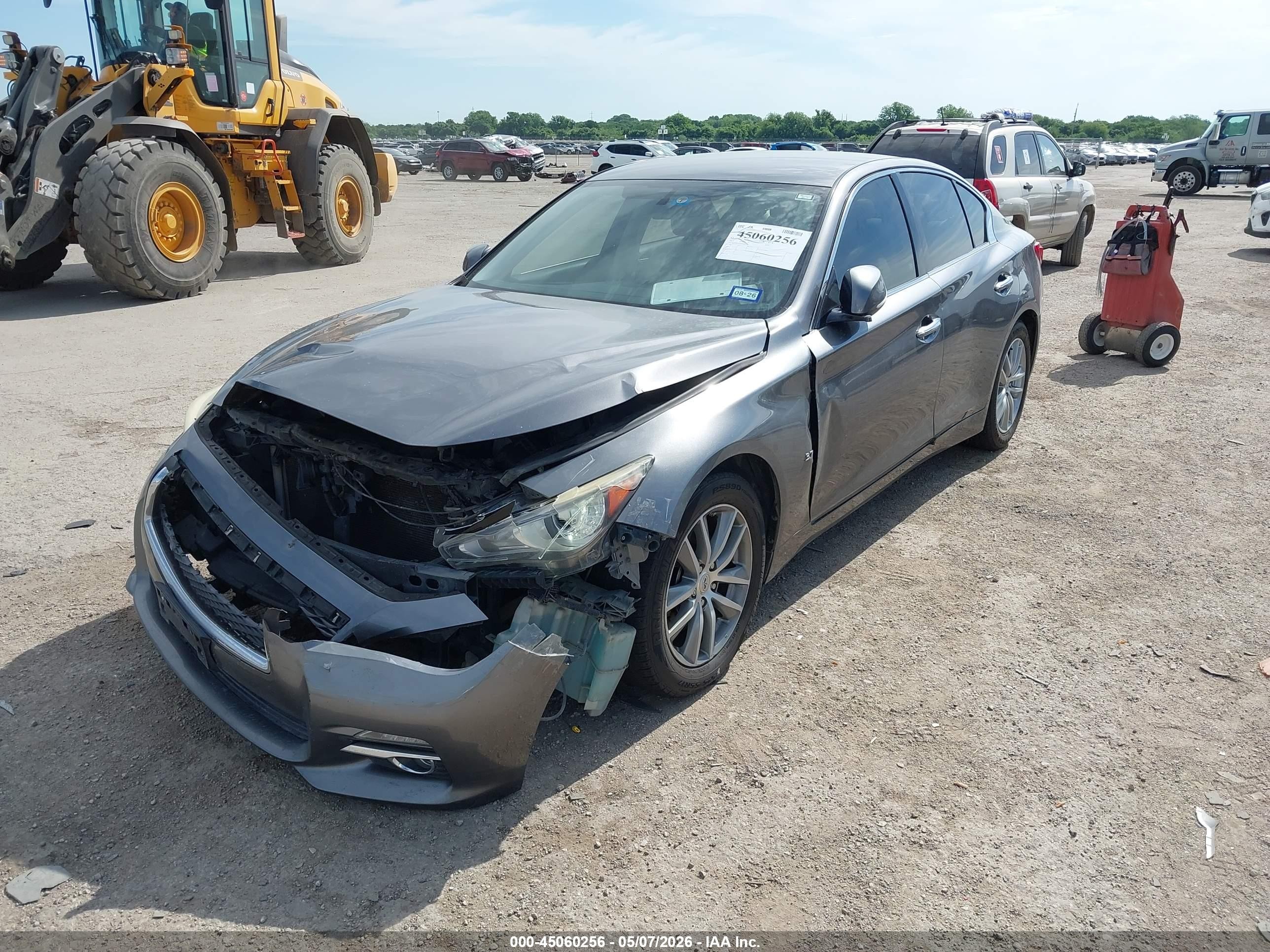 2014 Infiniti Q50 Gray vin: JN1BV7AP2EM683045