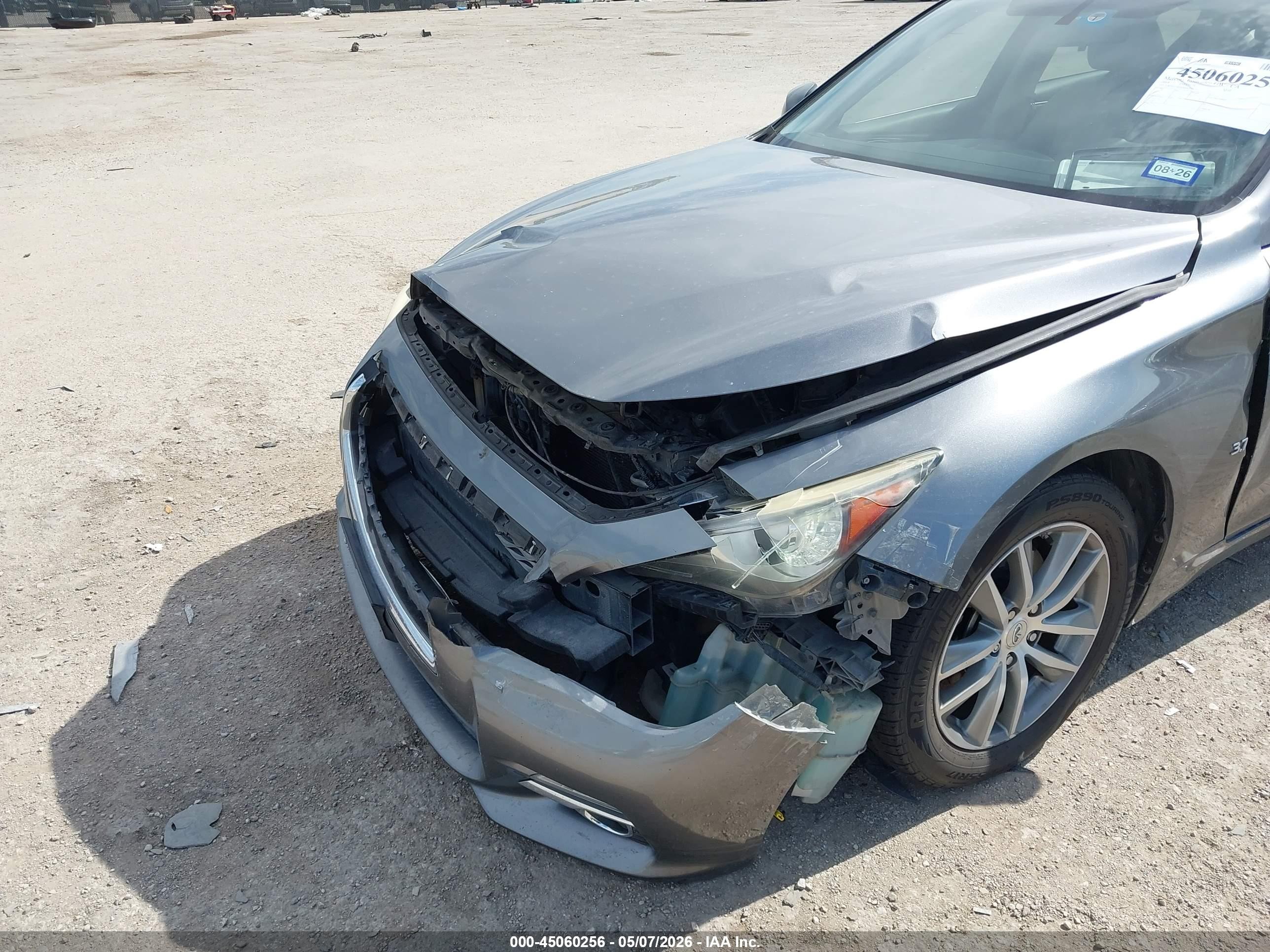 2014 Infiniti Q50 Gray vin: JN1BV7AP2EM683045