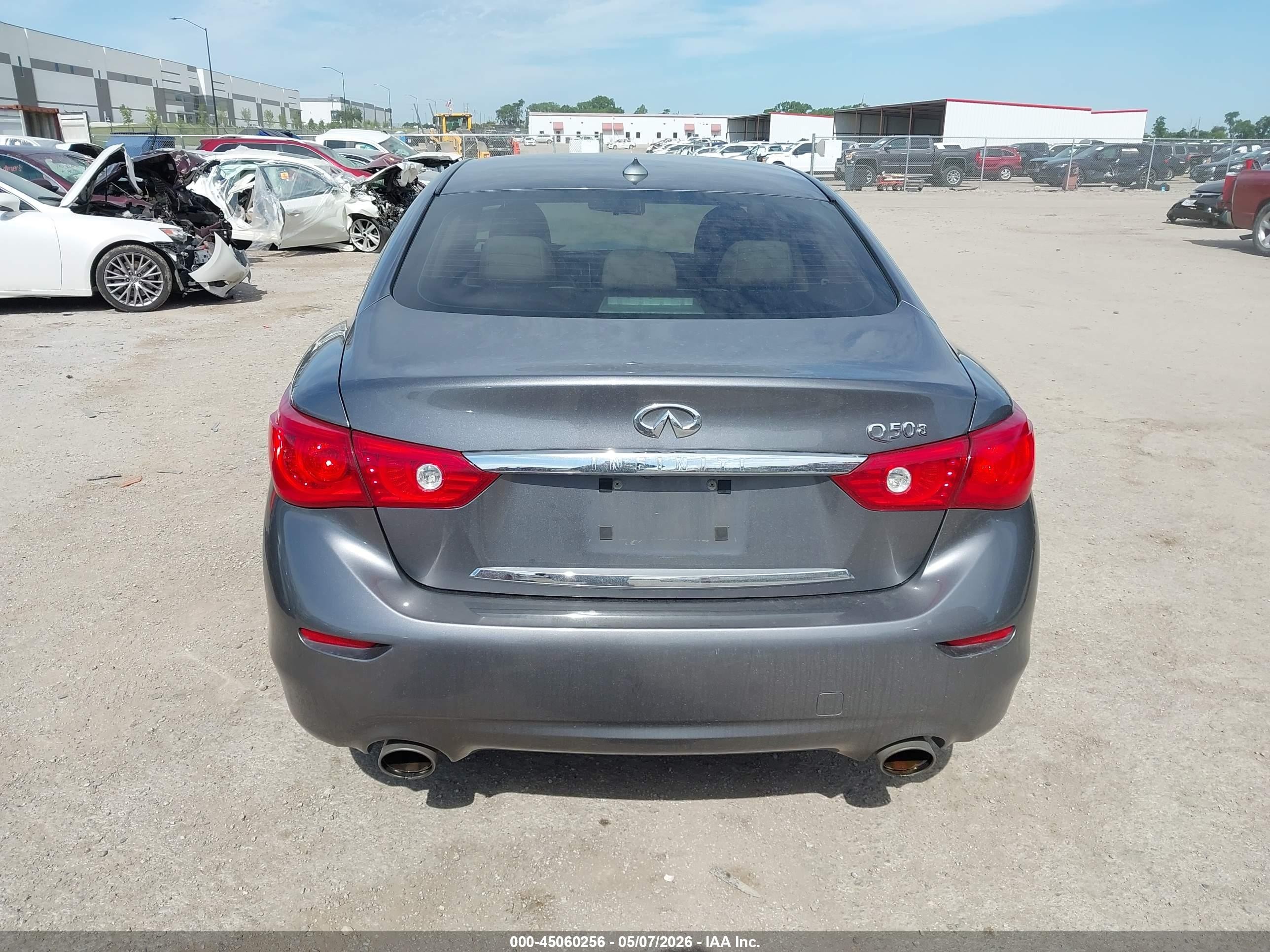 2014 Infiniti Q50 Gray vin: JN1BV7AP2EM683045