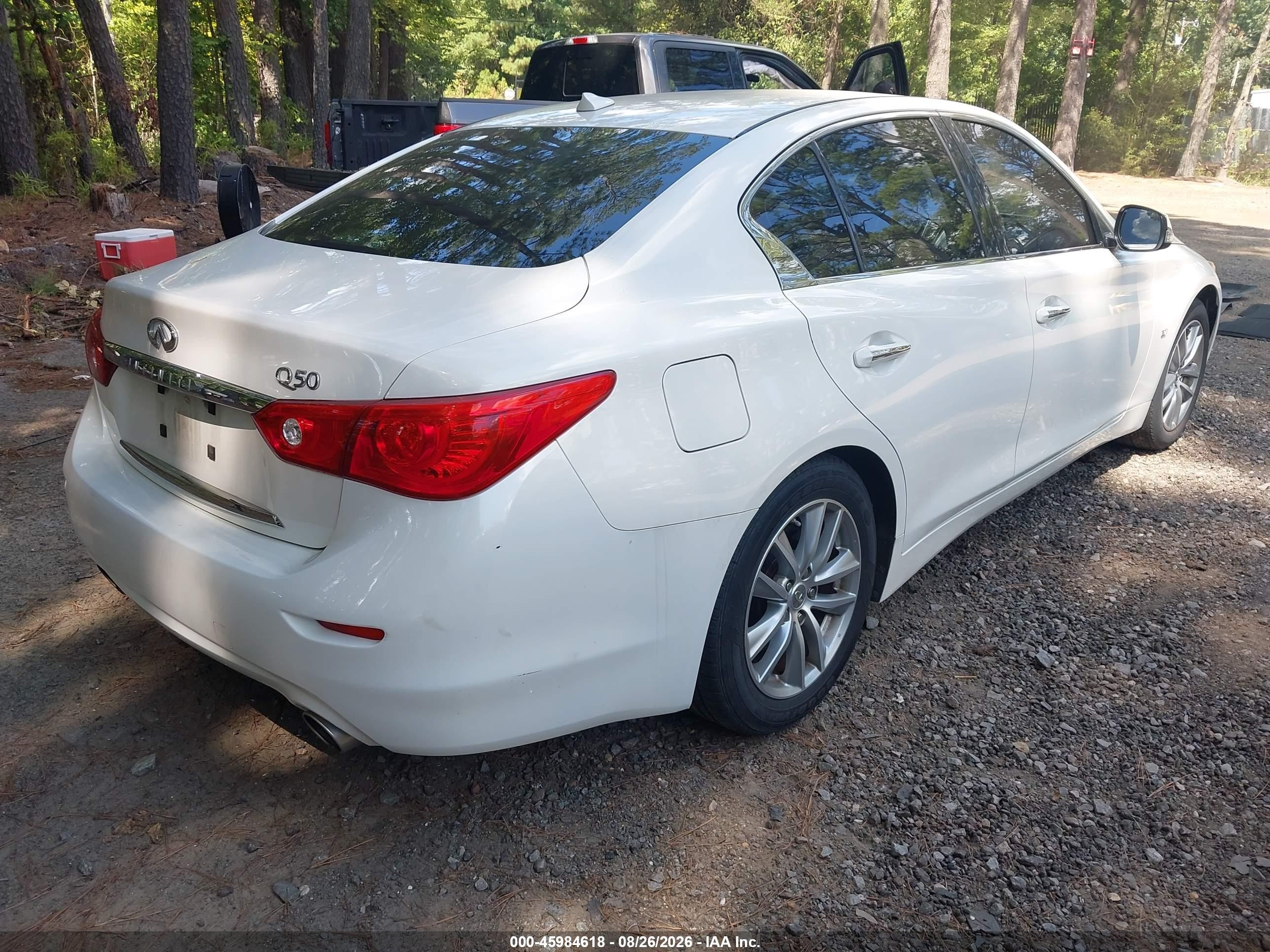 2014 Infiniti Q50 Premium/sport Белый vin: JN1BV7AP2EM683868