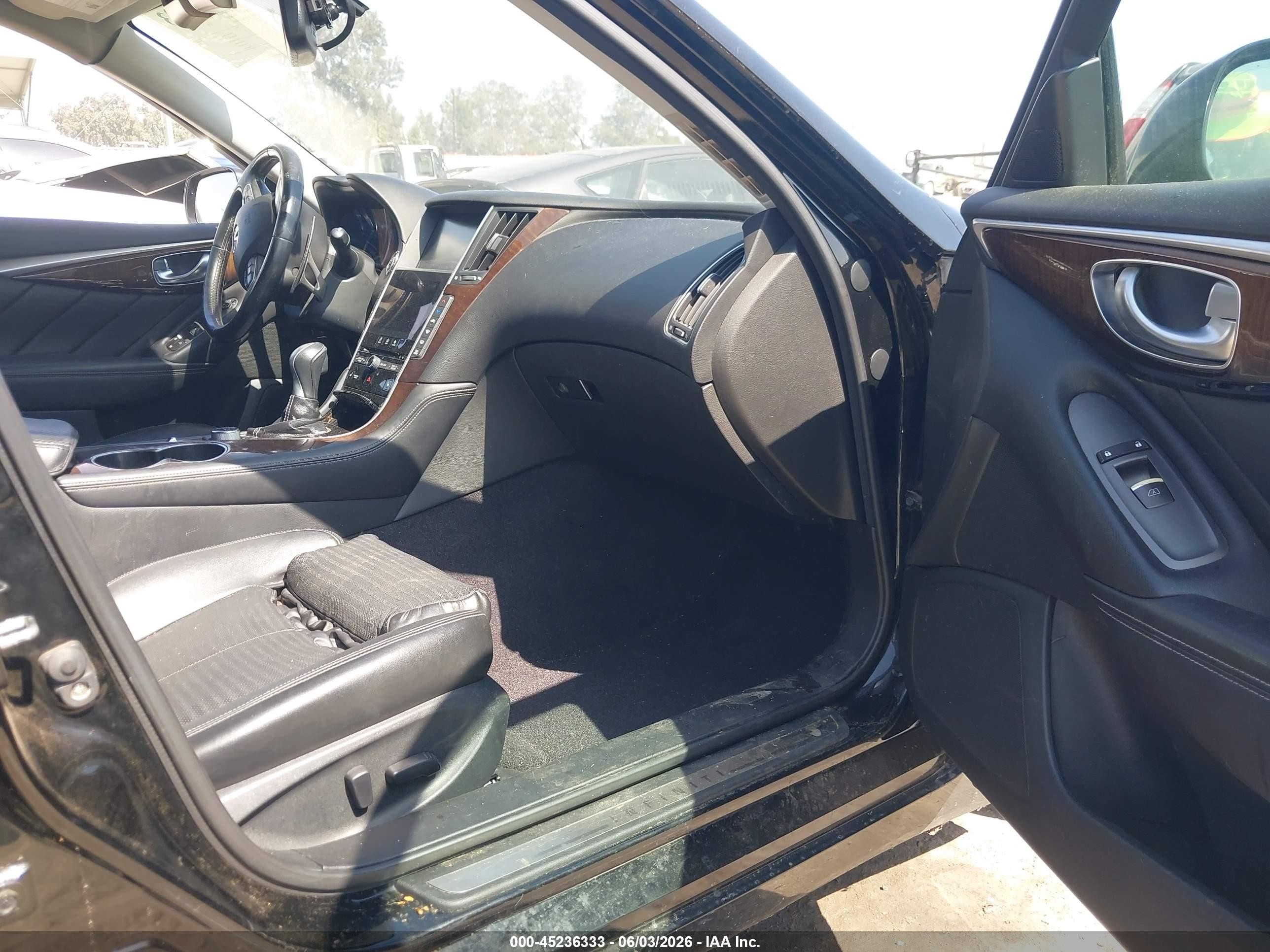 2014 Infiniti Q50 Sport Black vin: JN1BV7AP2EM685040