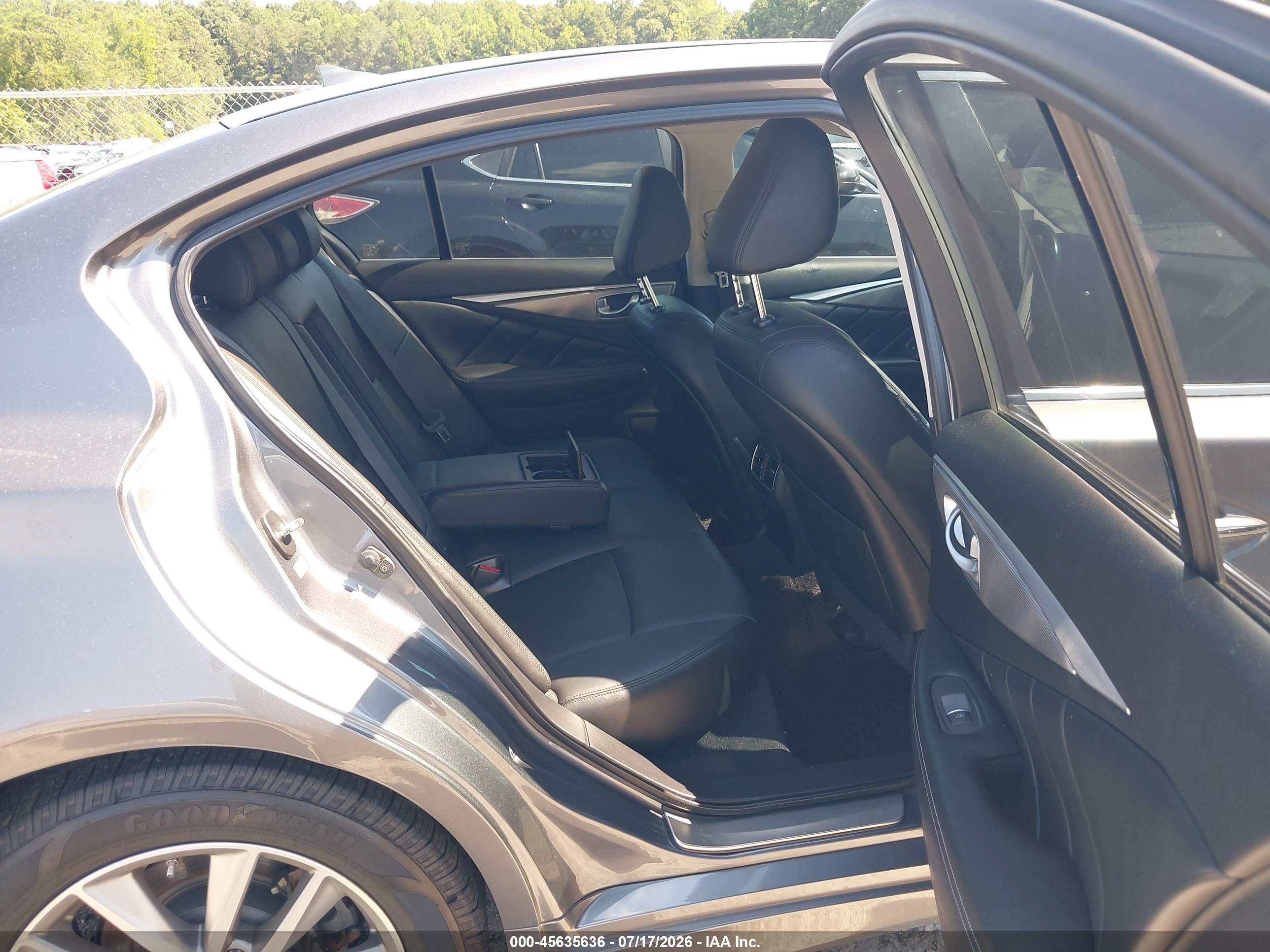 2014 Infiniti Q50 Premium Gray vin: JN1BV7AP2EM689654