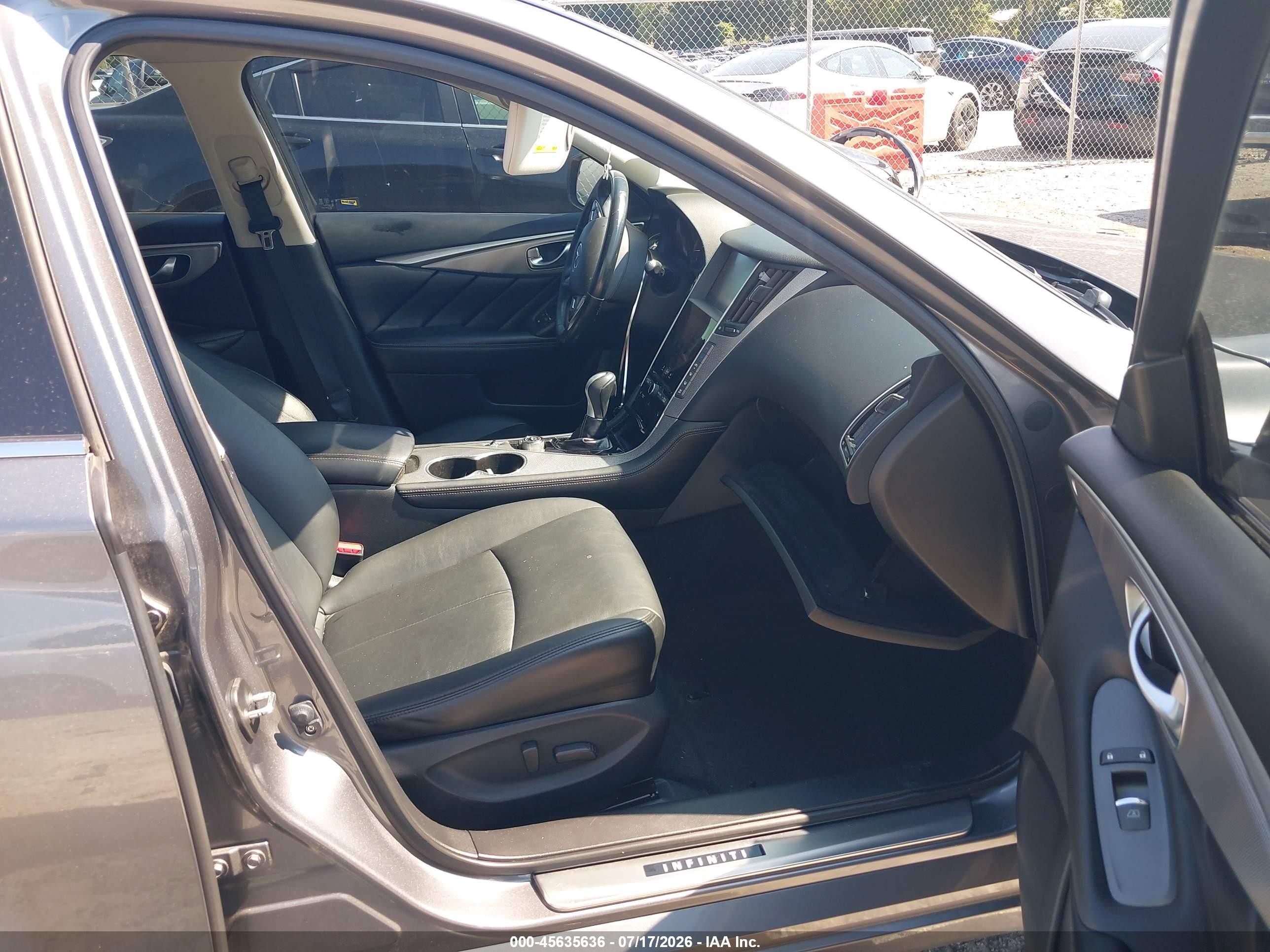 2014 Infiniti Q50 Premium Gray vin: JN1BV7AP2EM689654