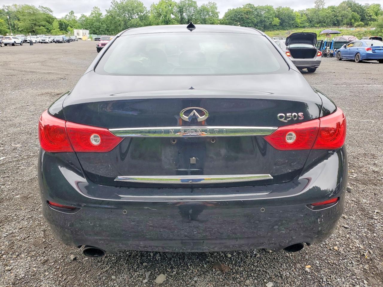 2014 Infiniti Q50 Sport Black vin: JN1BV7AP2EM690142