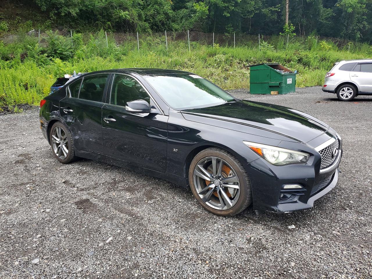 2014 Infiniti Q50 Sport Black vin: JN1BV7AP2EM690142