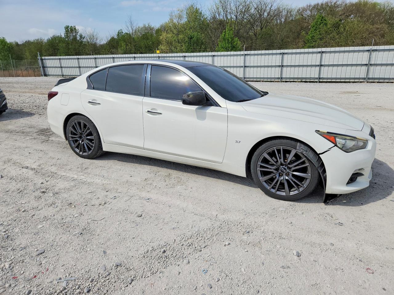 2014 Infiniti Q50 Premium White vin: JN1BV7AP2EM690352